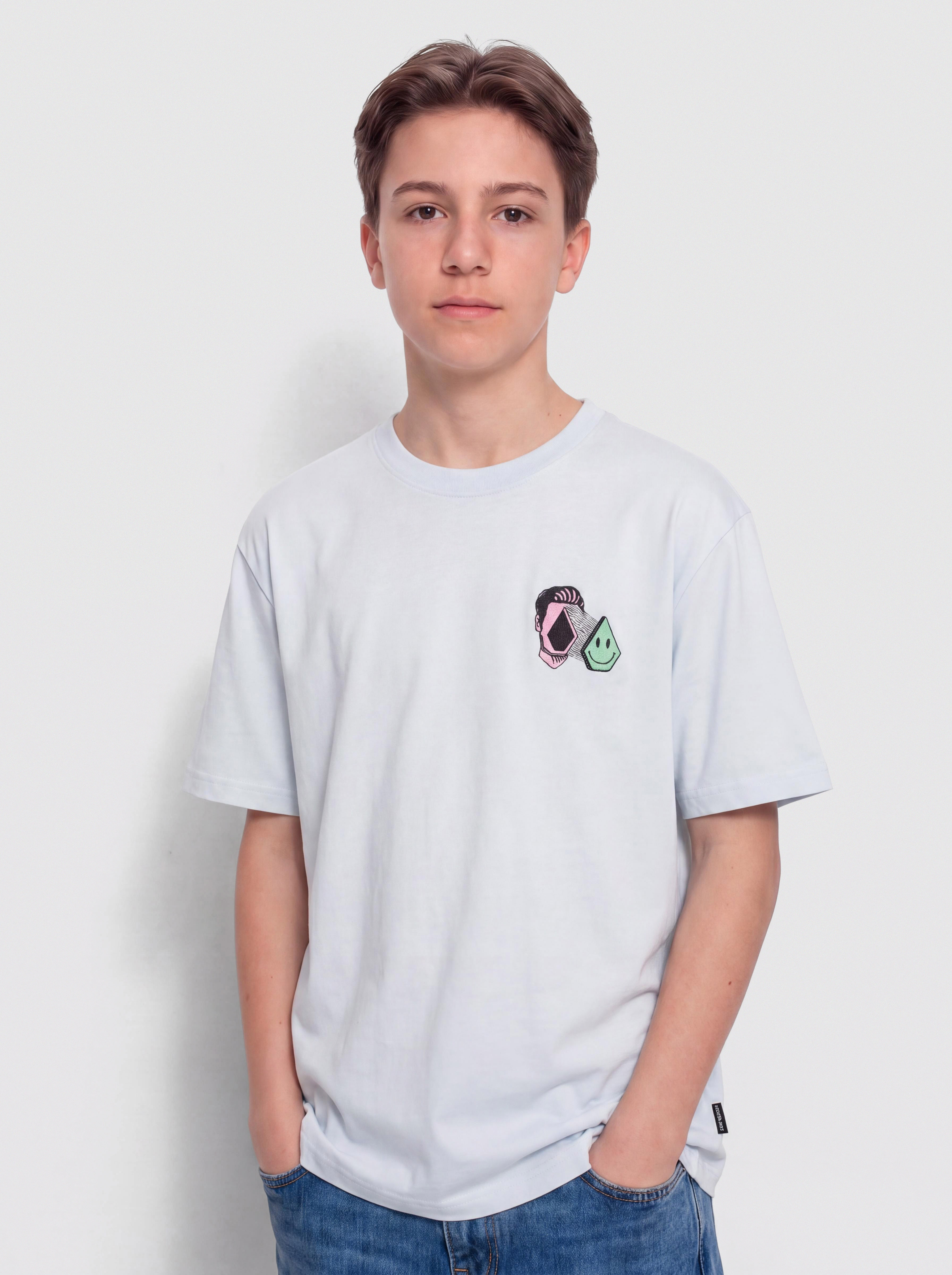 Tricou Volcom Aura Bsc JR (light blue acid)