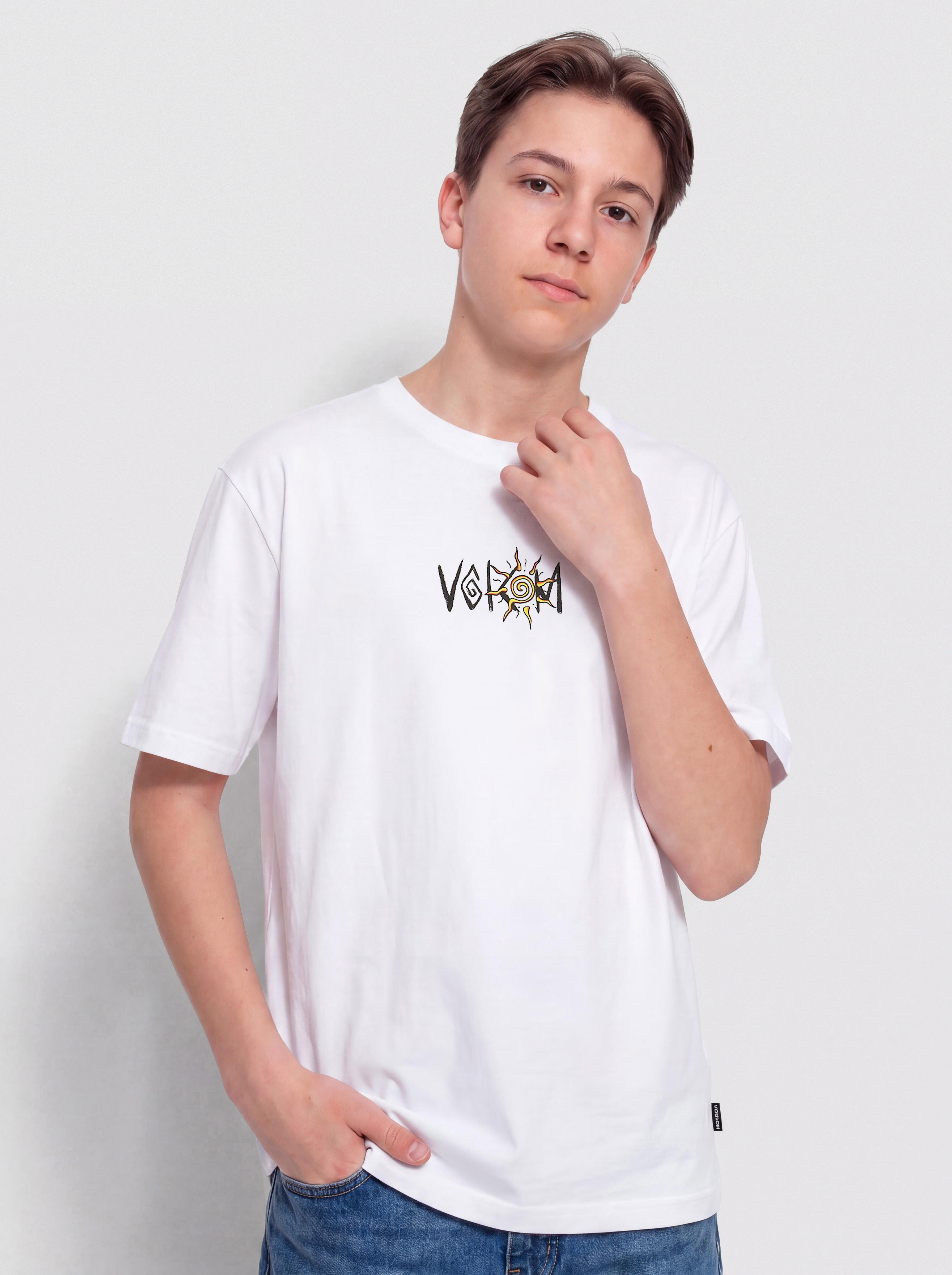 Tricou Volcom Sunfish Bsc JR (white)