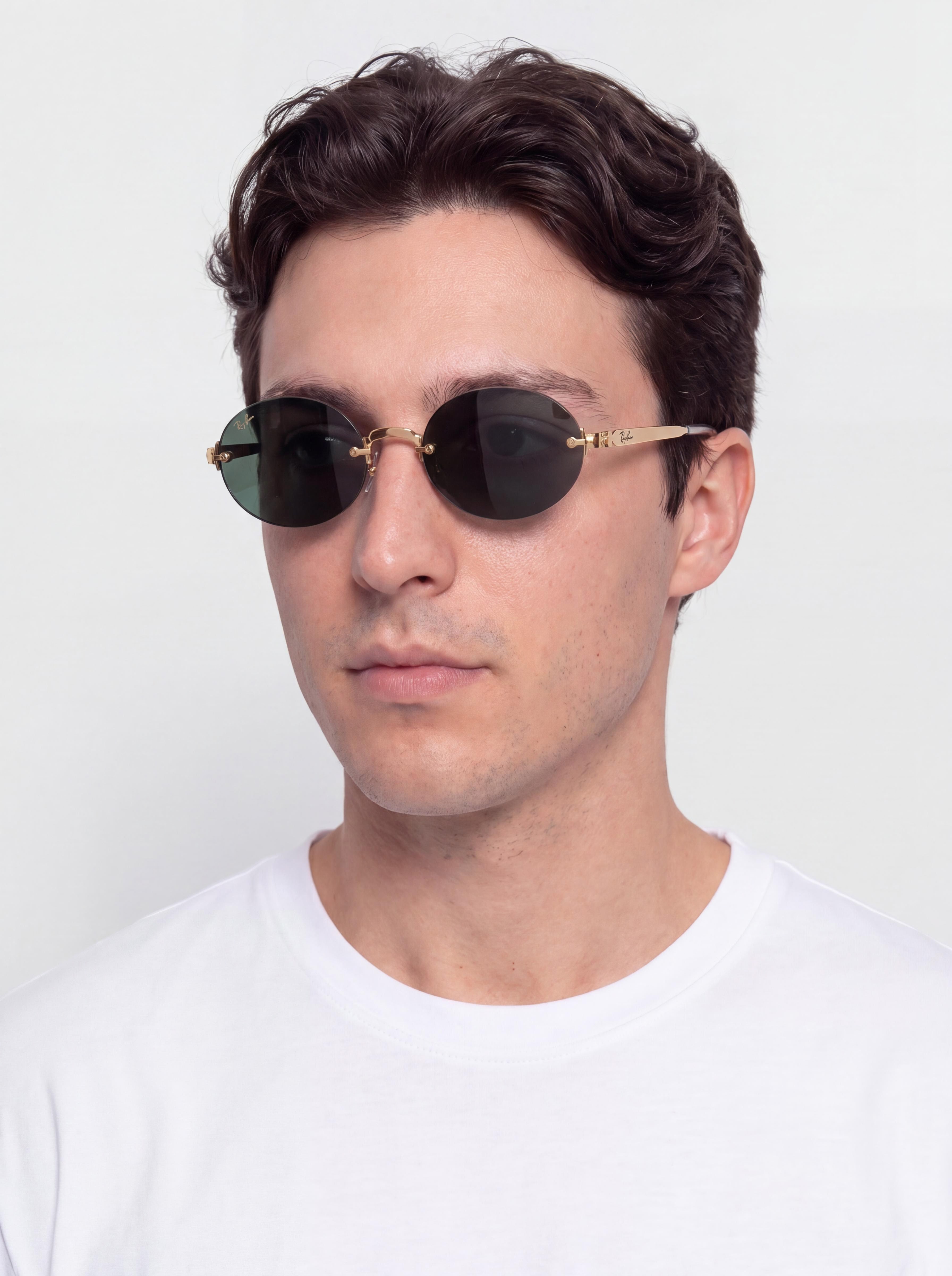 Ochelari de soare Ray-Ban Rb3929 By A$Ap Rocky (polerowany złoto arista/ciemnozielony)