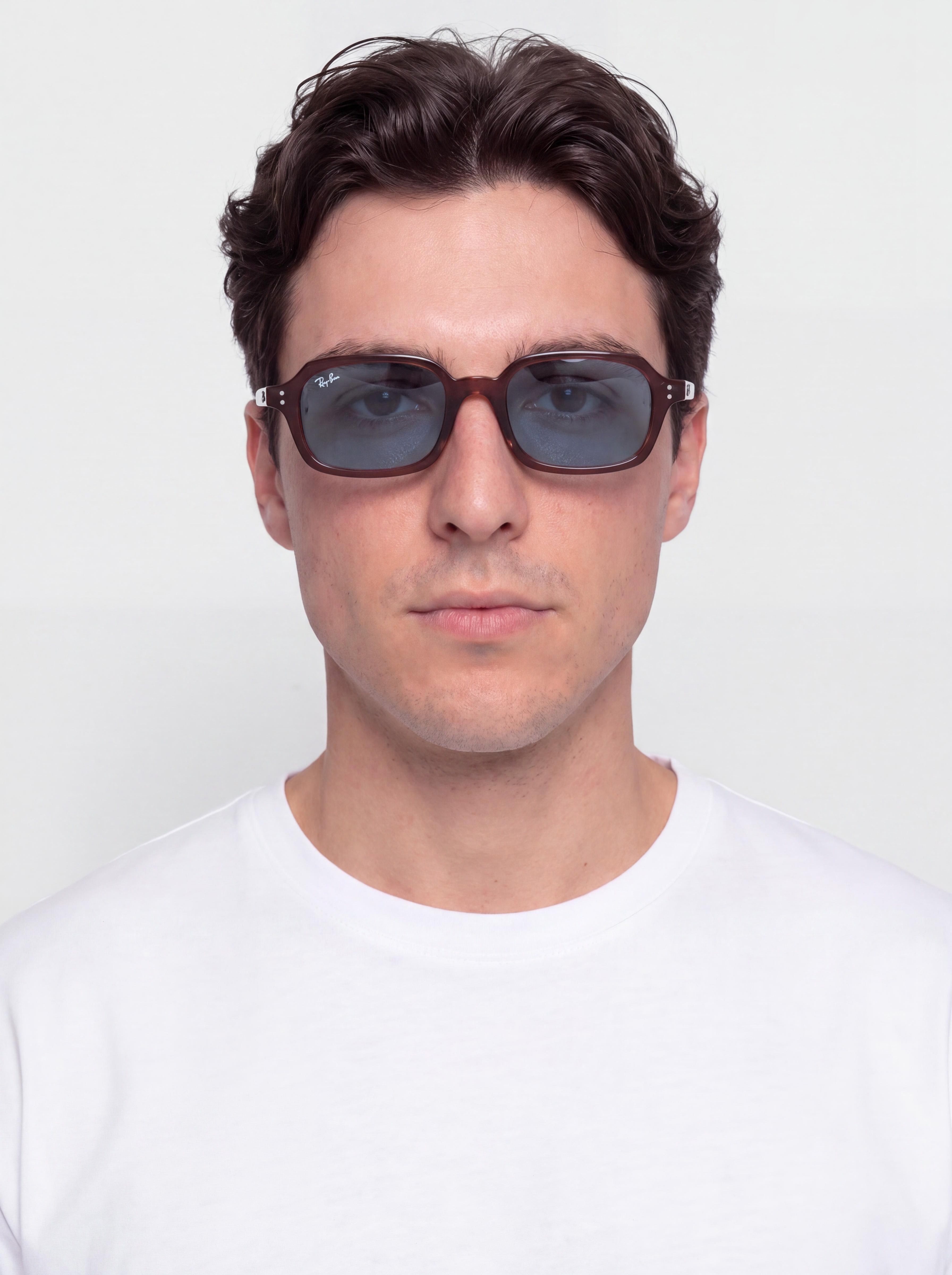Ochelari de soare Ray-Ban Zuri (polerowany zardzewiau0142y bru0105zowy/niebieski)
