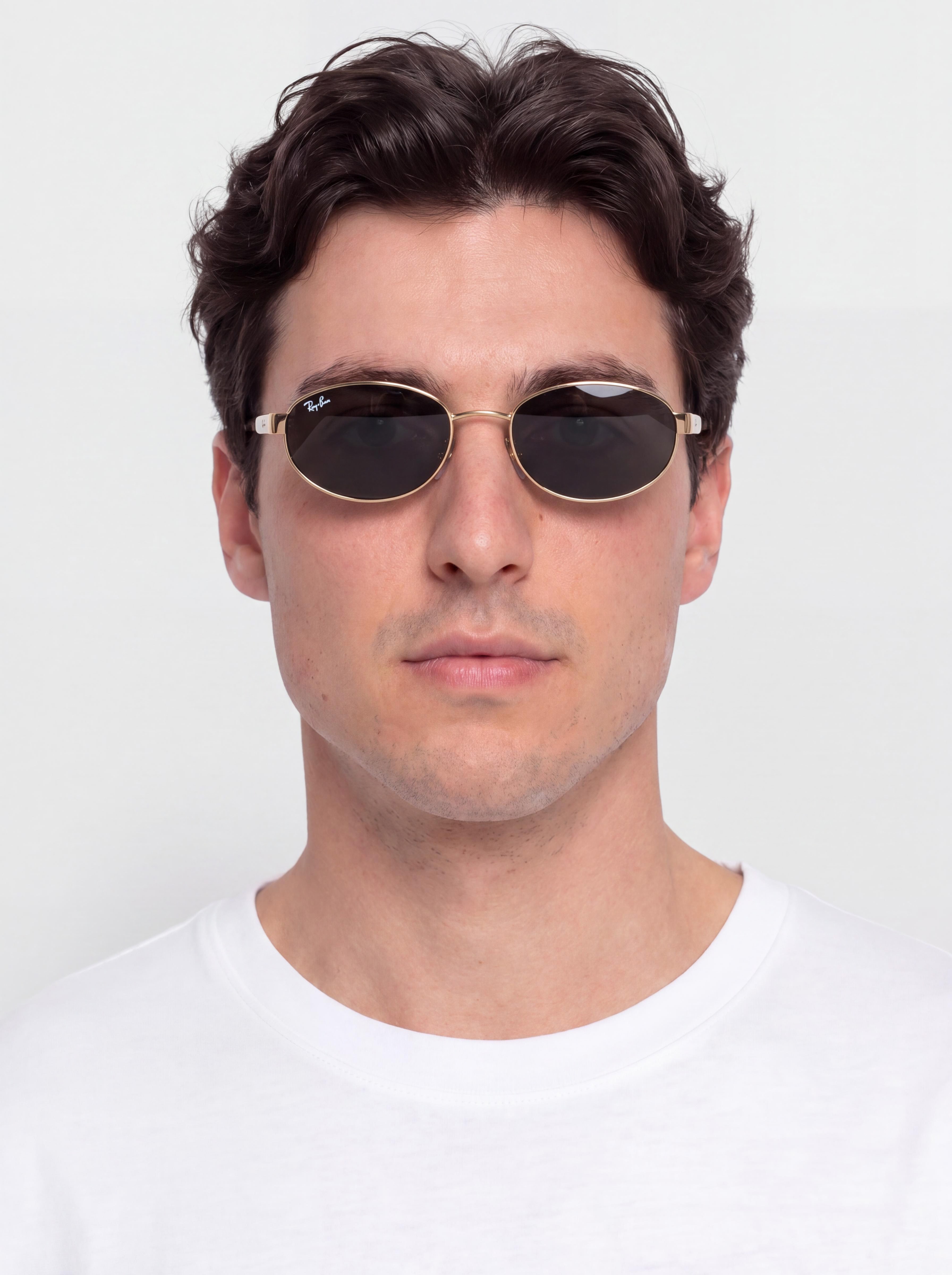 Ochelari de soare Ray-Ban Rb3774D (polerowany złoto arista/ciemnoszary)