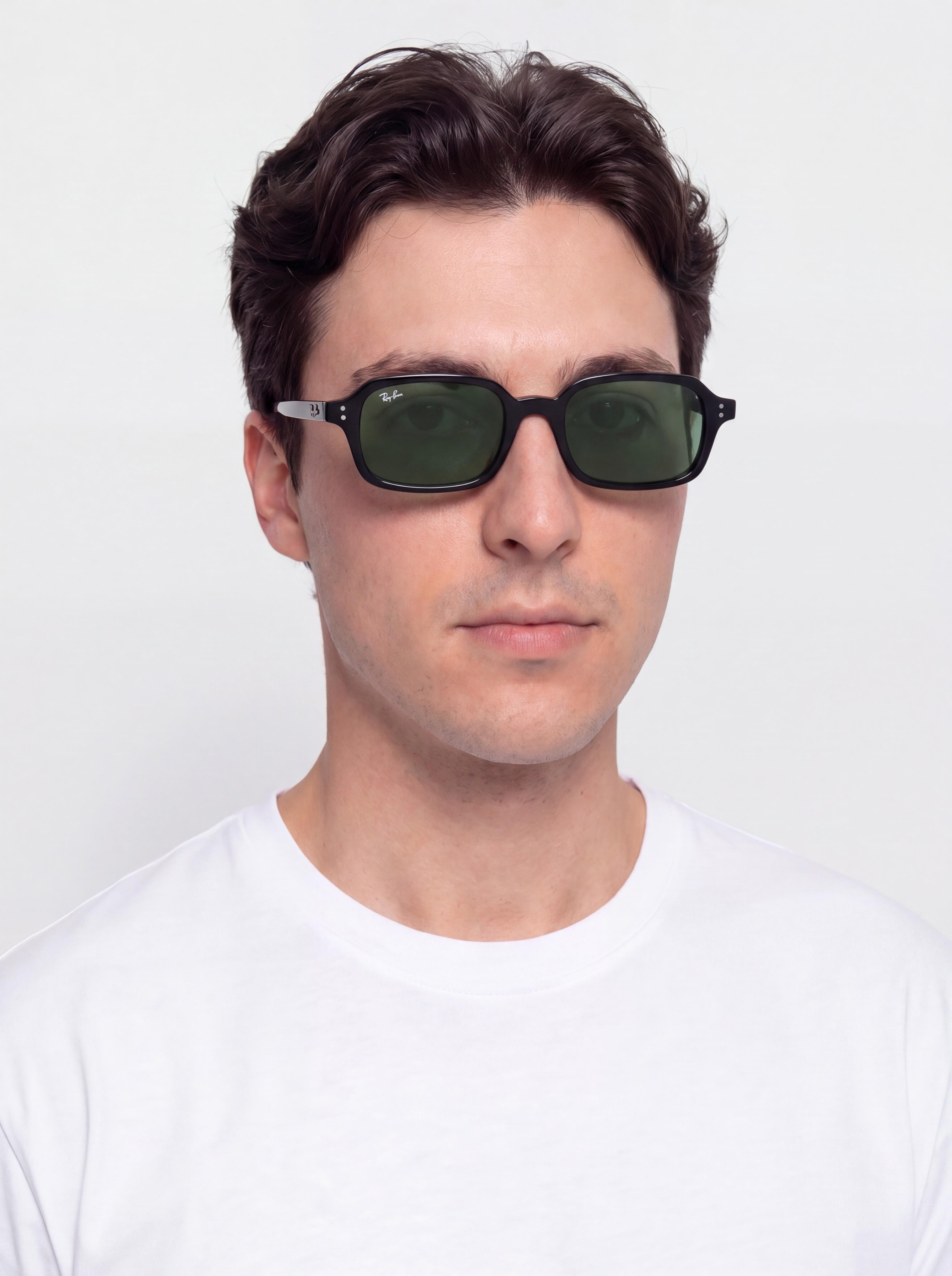 Ochelari de soare Ray-Ban Zuri (polerowany black/ciemnogreen)