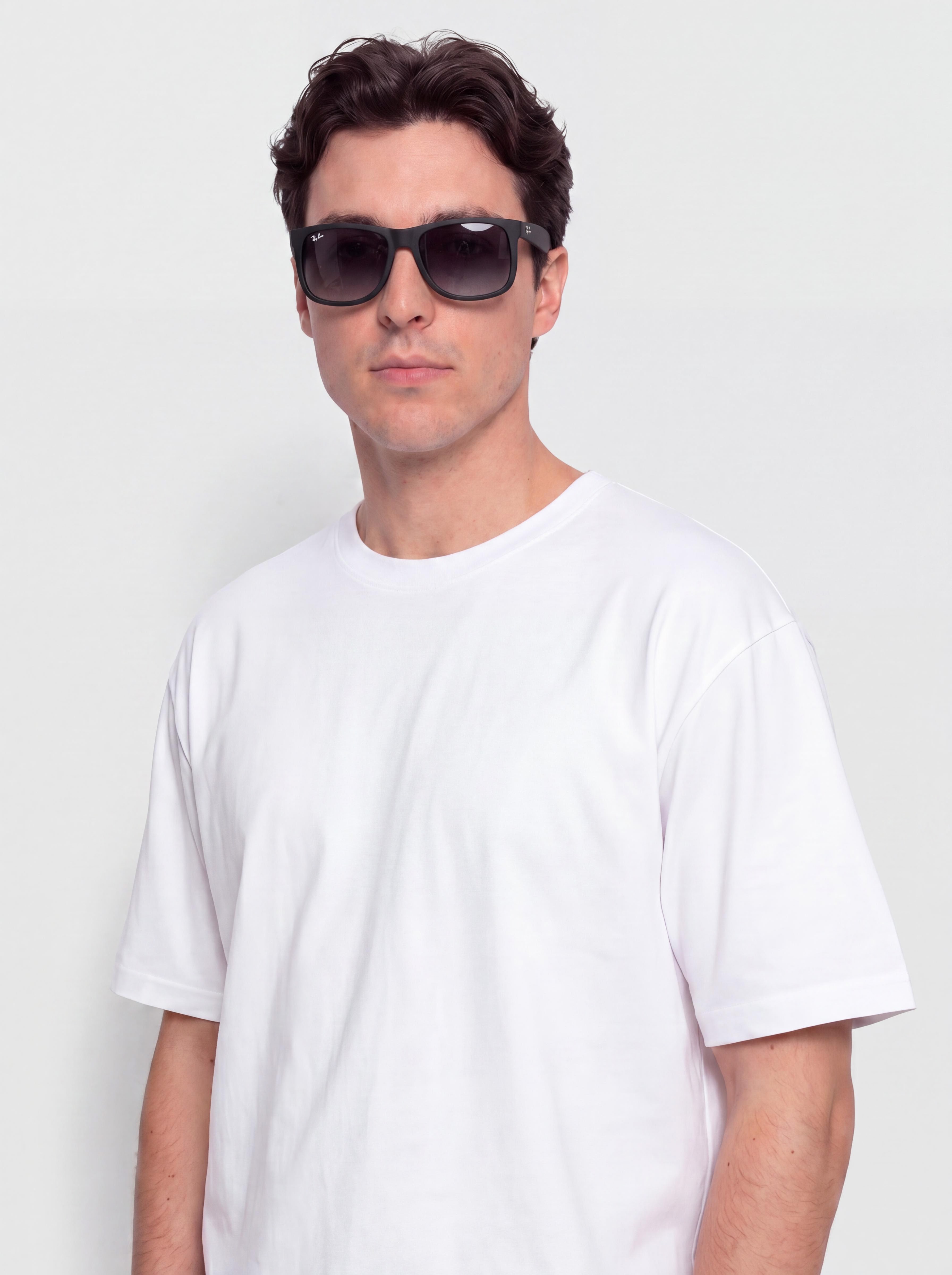 Ochelari de soare Ray-Ban Justin Classic (matowy guma czarny/ciemnoszary)