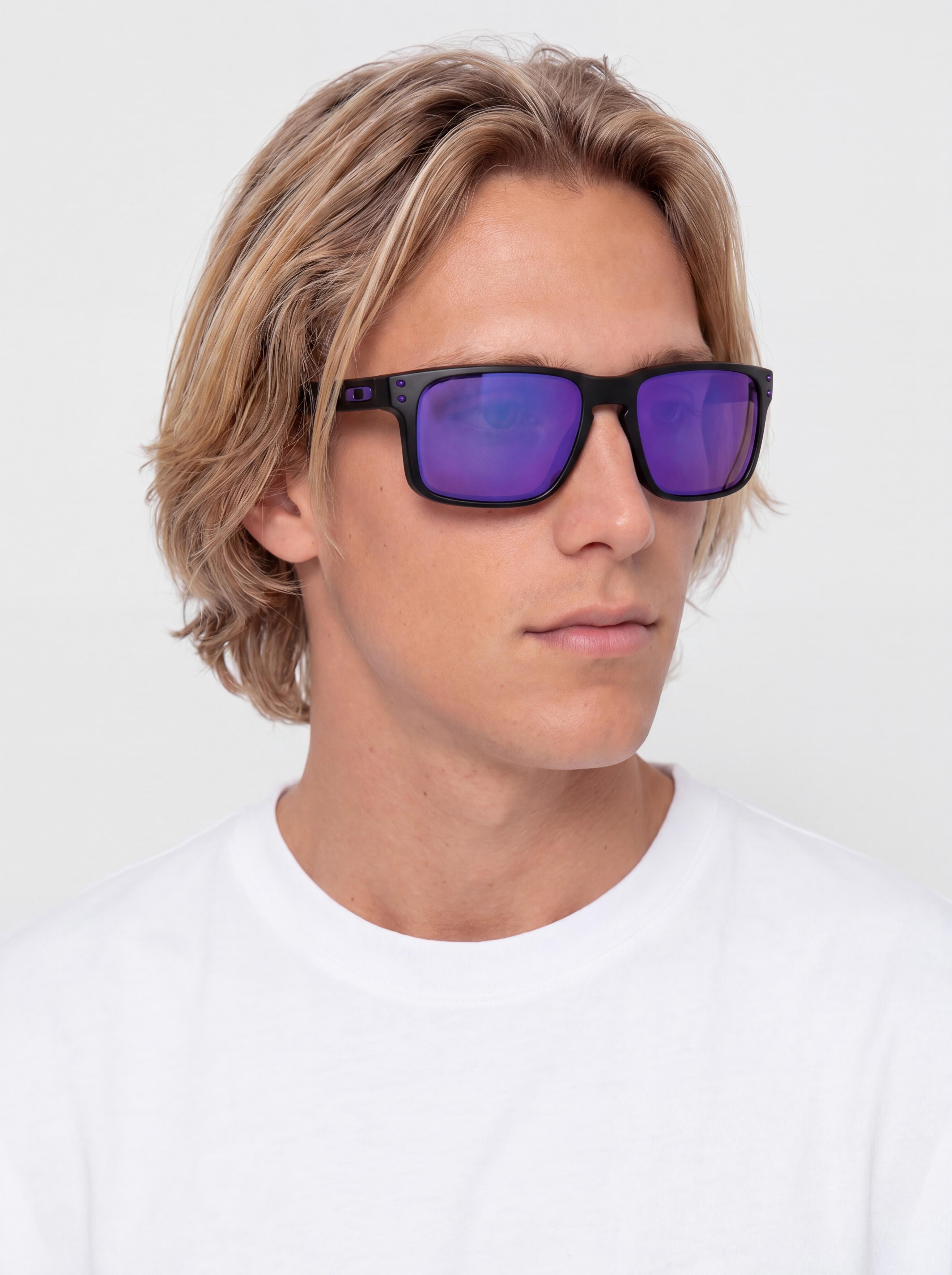 Ochelari de soare Oakley Holbrook (matte black/prizm violet)