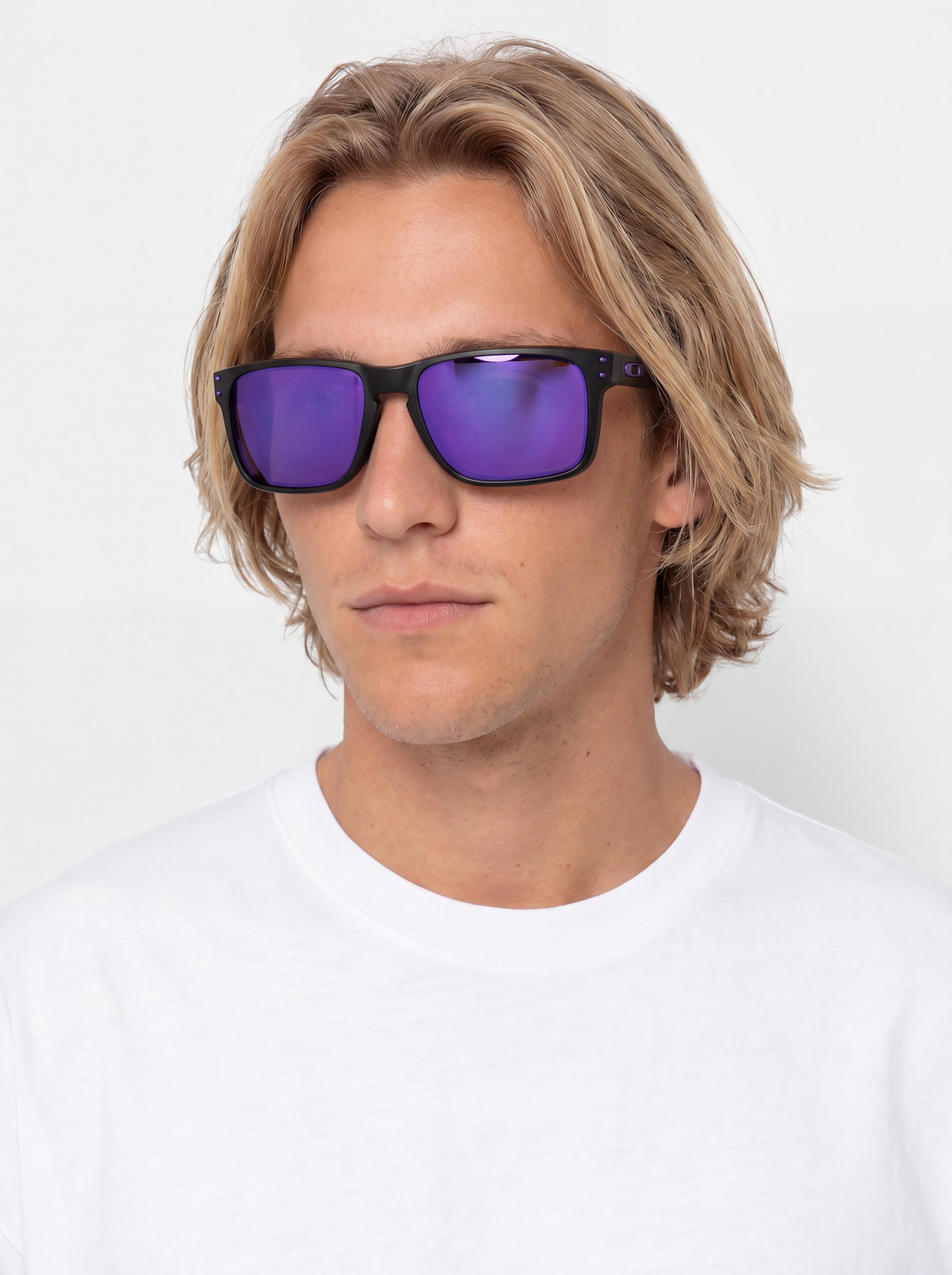 Ochelari de soare Oakley Holbrook XL (matte black/prizm violet)