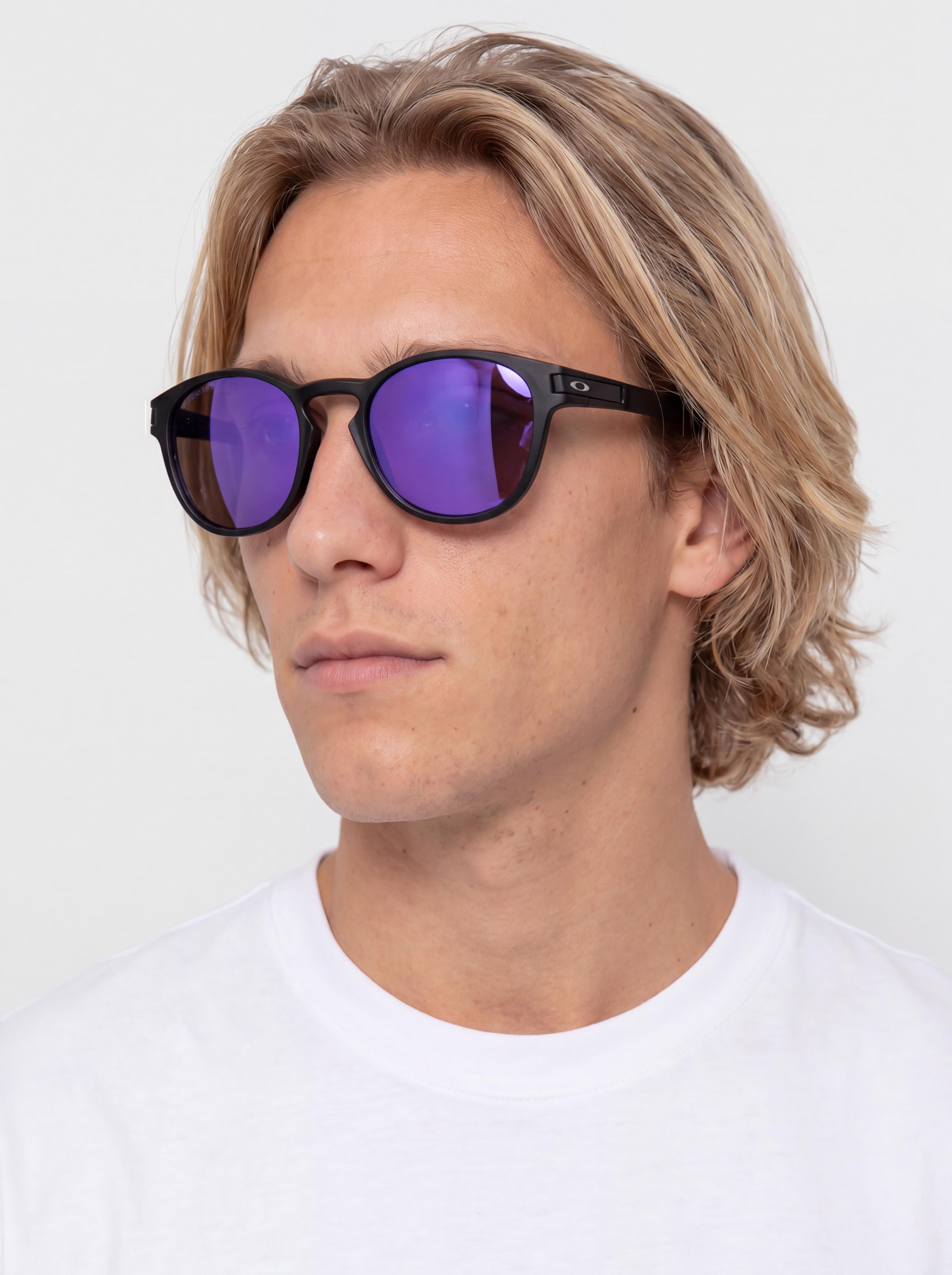 Ochelari de soare Oakley Latch (matte black/prizm violet)