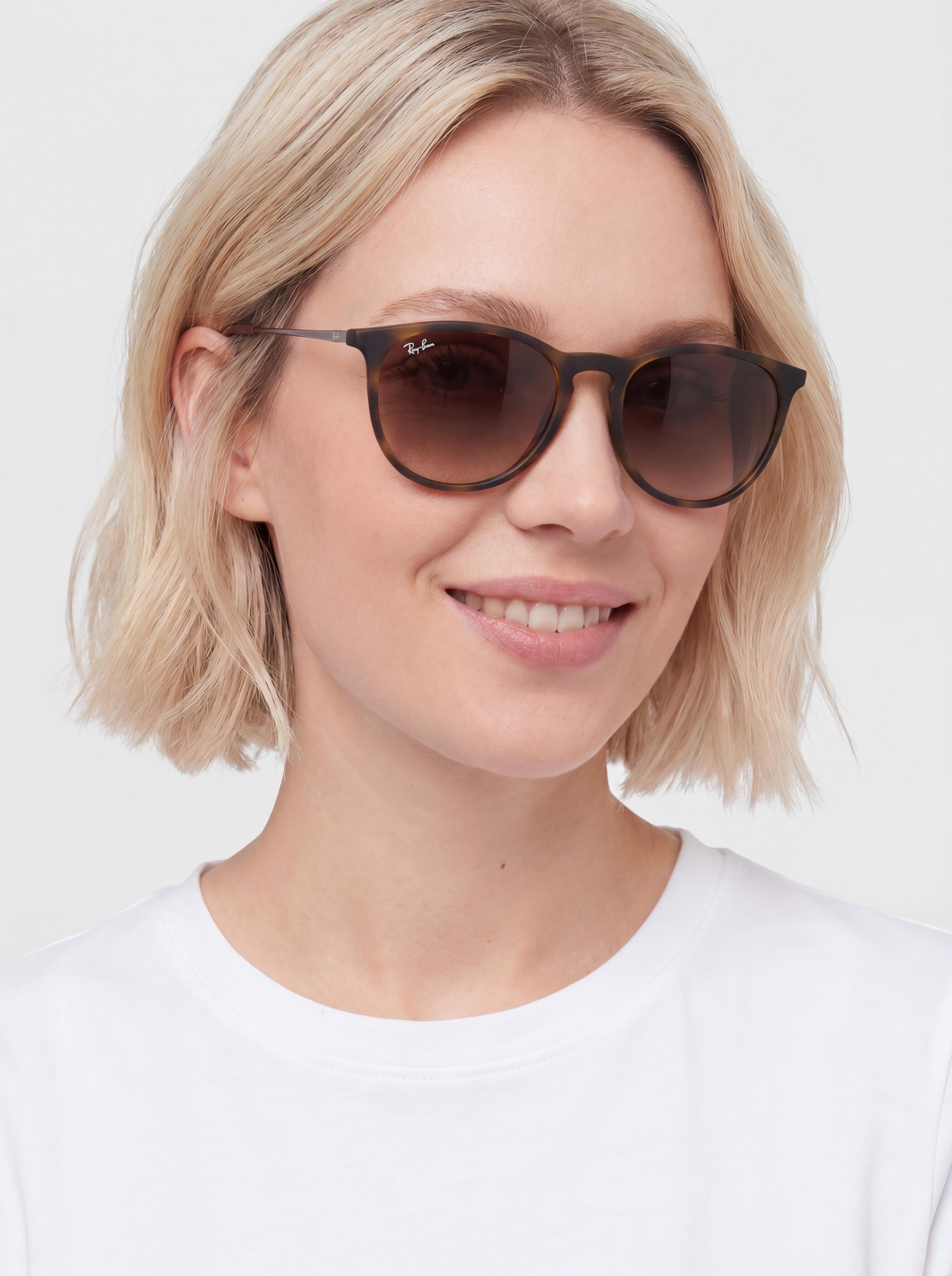 Ochelari de soare Ray-Ban Erika Classic (matowy havana/bru0105zowy)