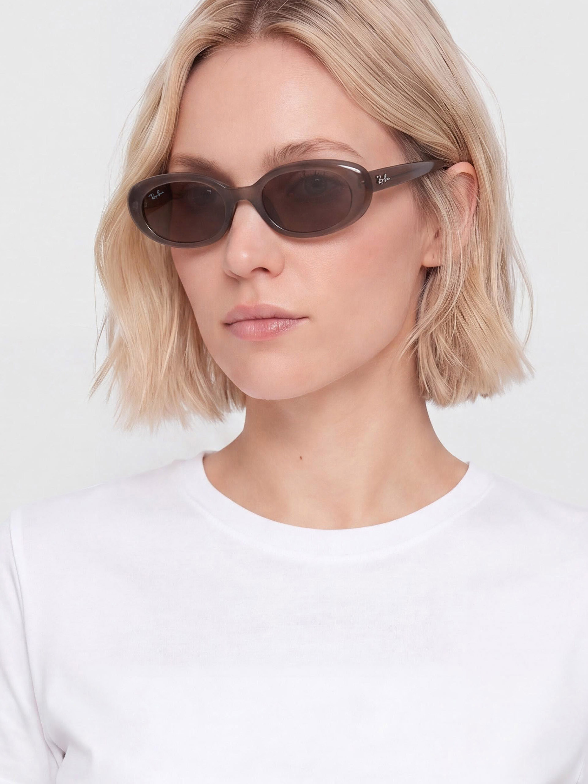 Ochelari de soare Ray-Ban Rb4441D (matowy opalizuju0105cy bru0105zowy/ciemnobru0105zowy)