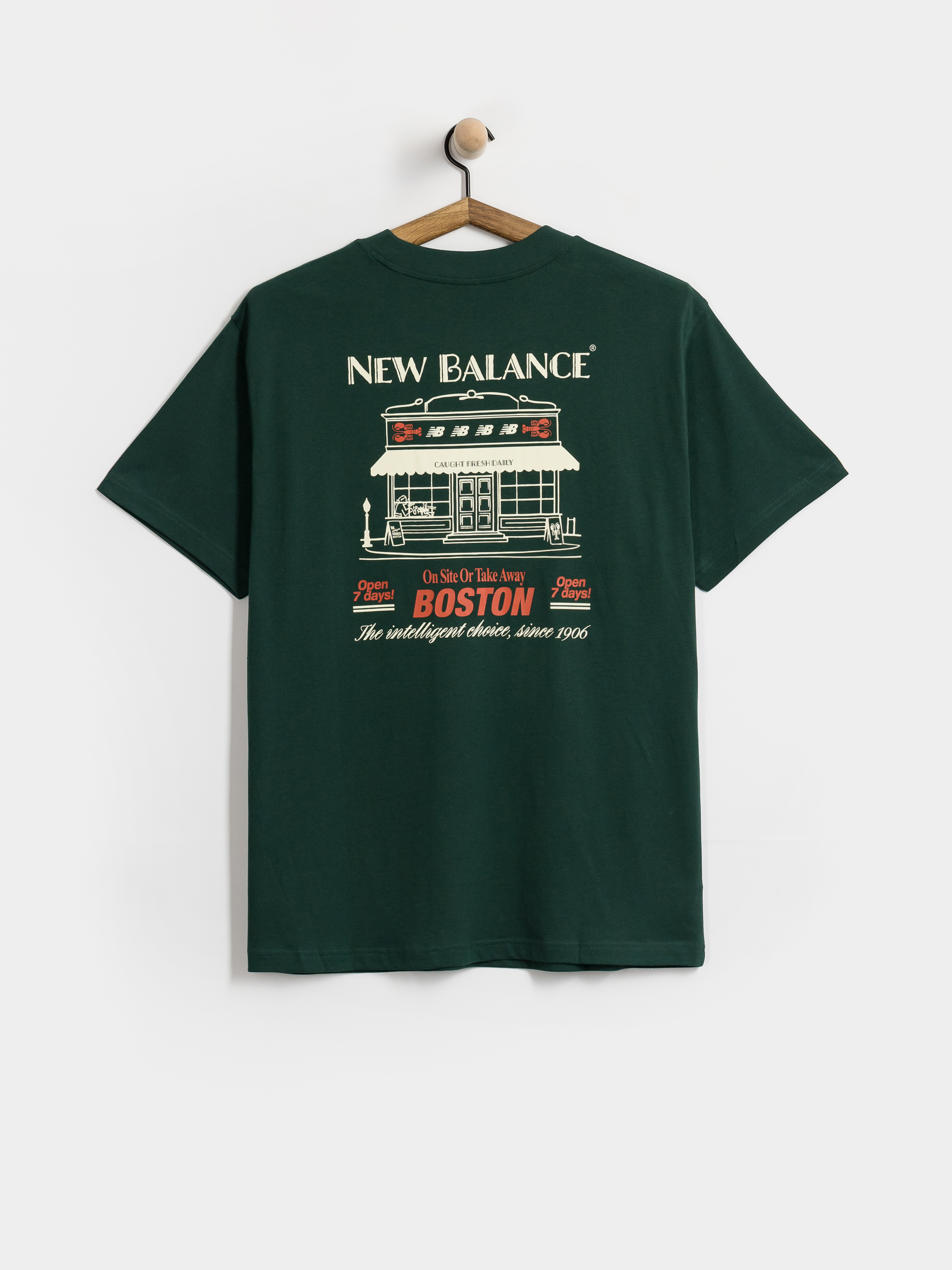 Tricou New Balance Grab a Bite Boston (nordic green)