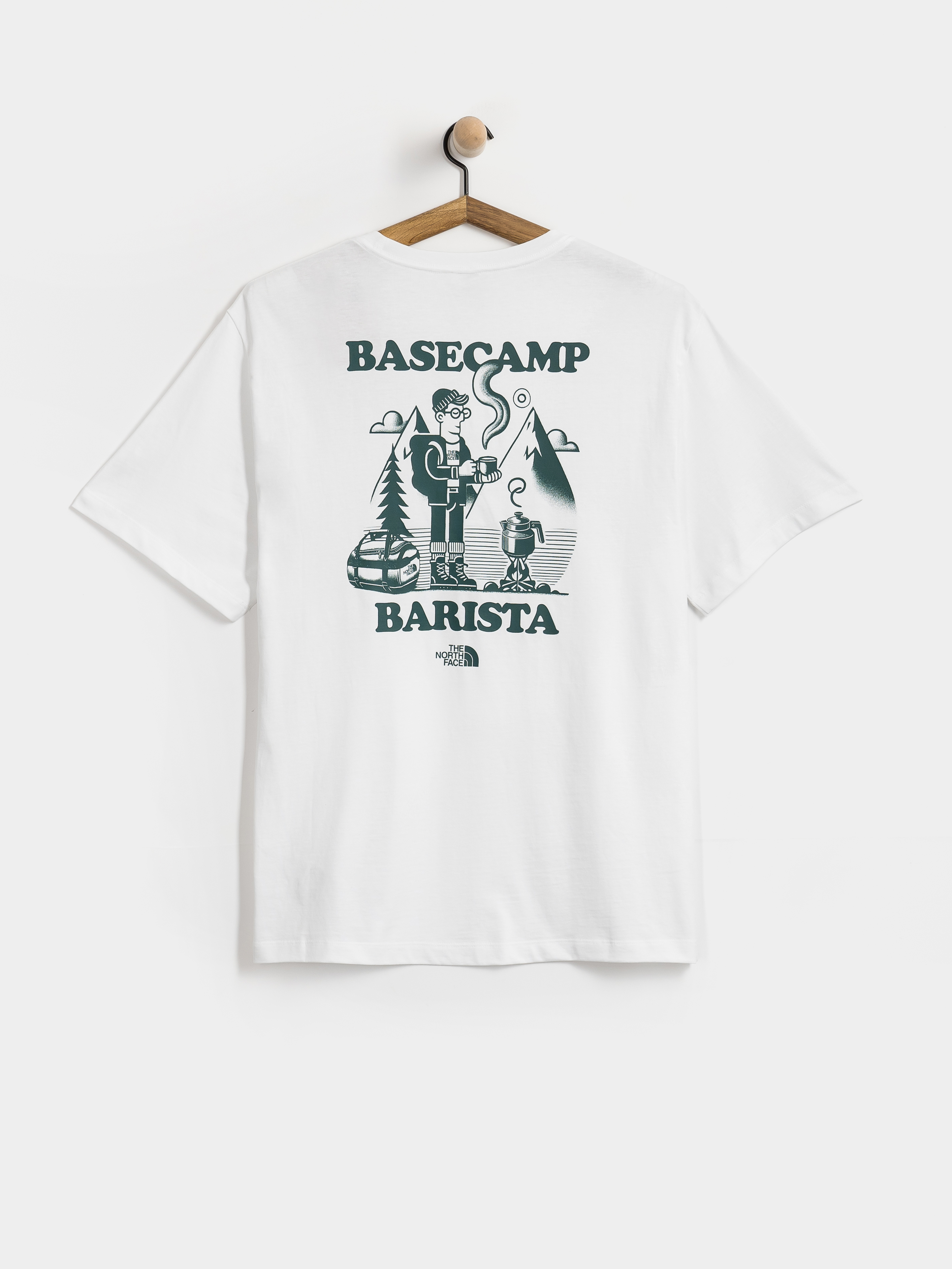 Tricou The North Face Basecamp Barista Relaxed (tnf white/pacific teal)