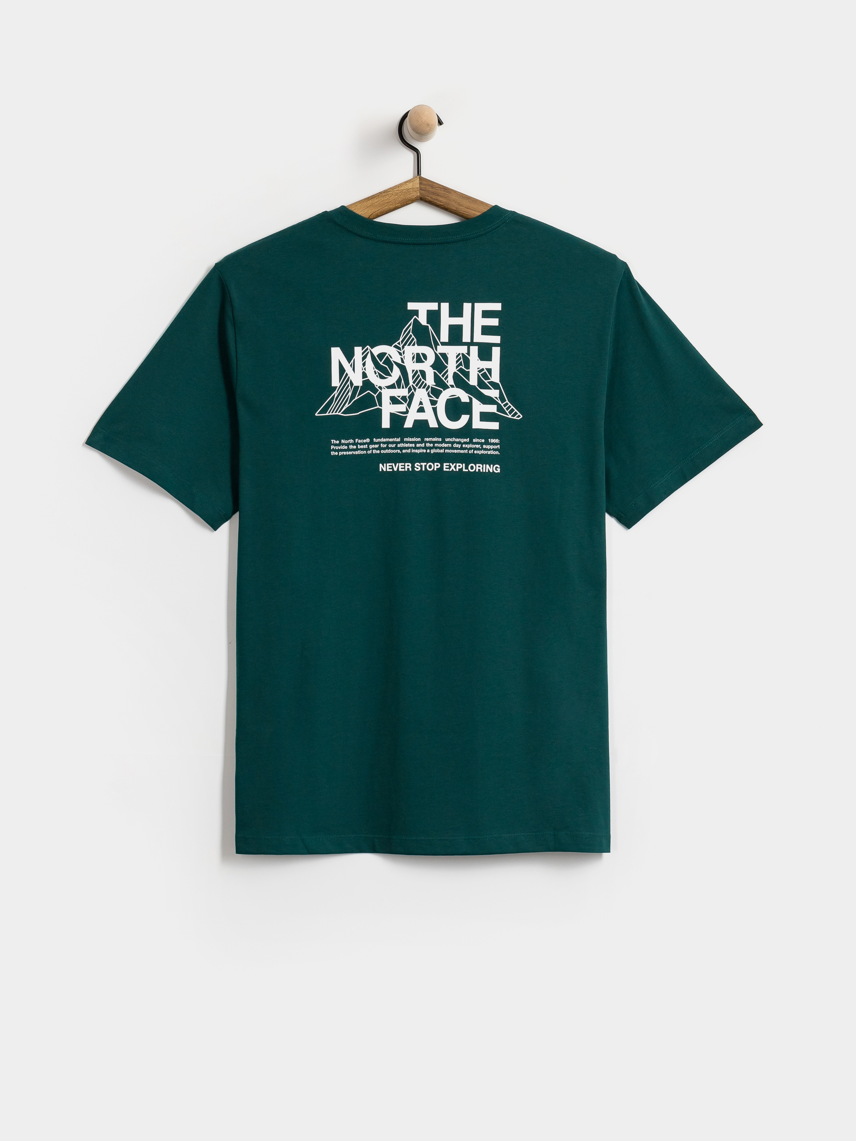 Tricou The North Face Mountain Sketch (pacific teal)
