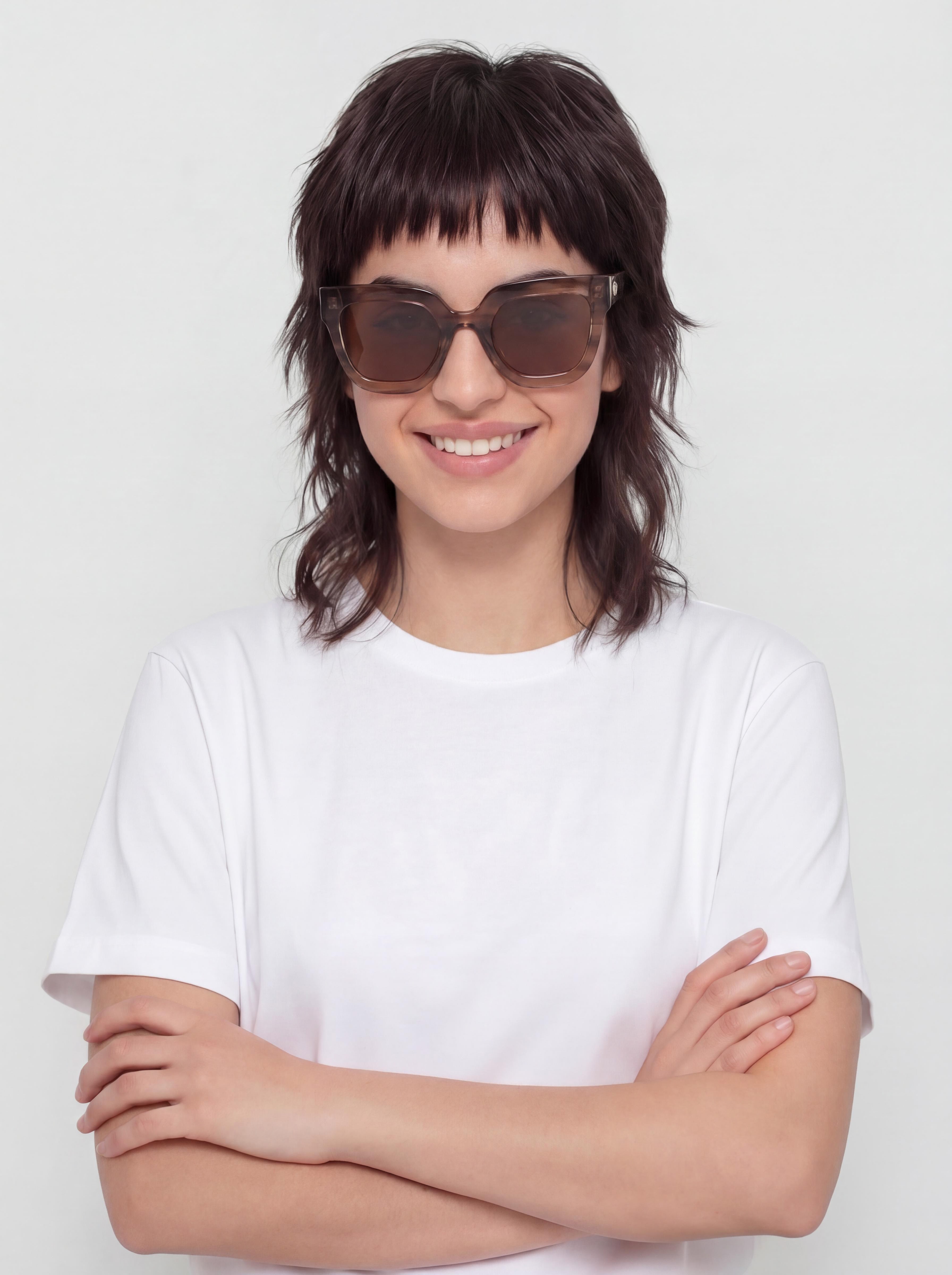 Ochelari de soare Dragon Purser Wmn (grey caramel gradient/lumalens brown)