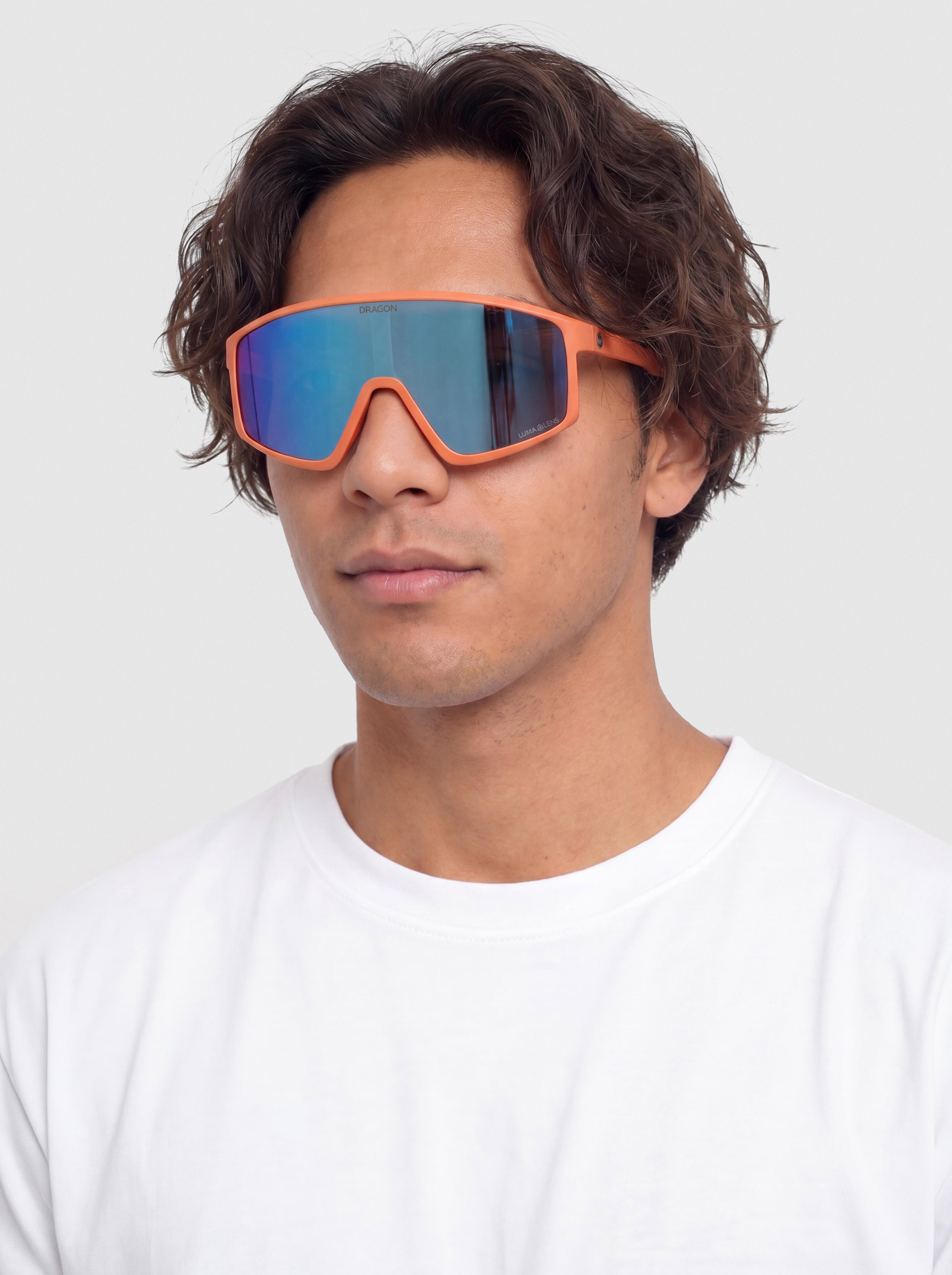 Ochelari de soare Dragon Amped (matte flame/lumalens blue ion)
