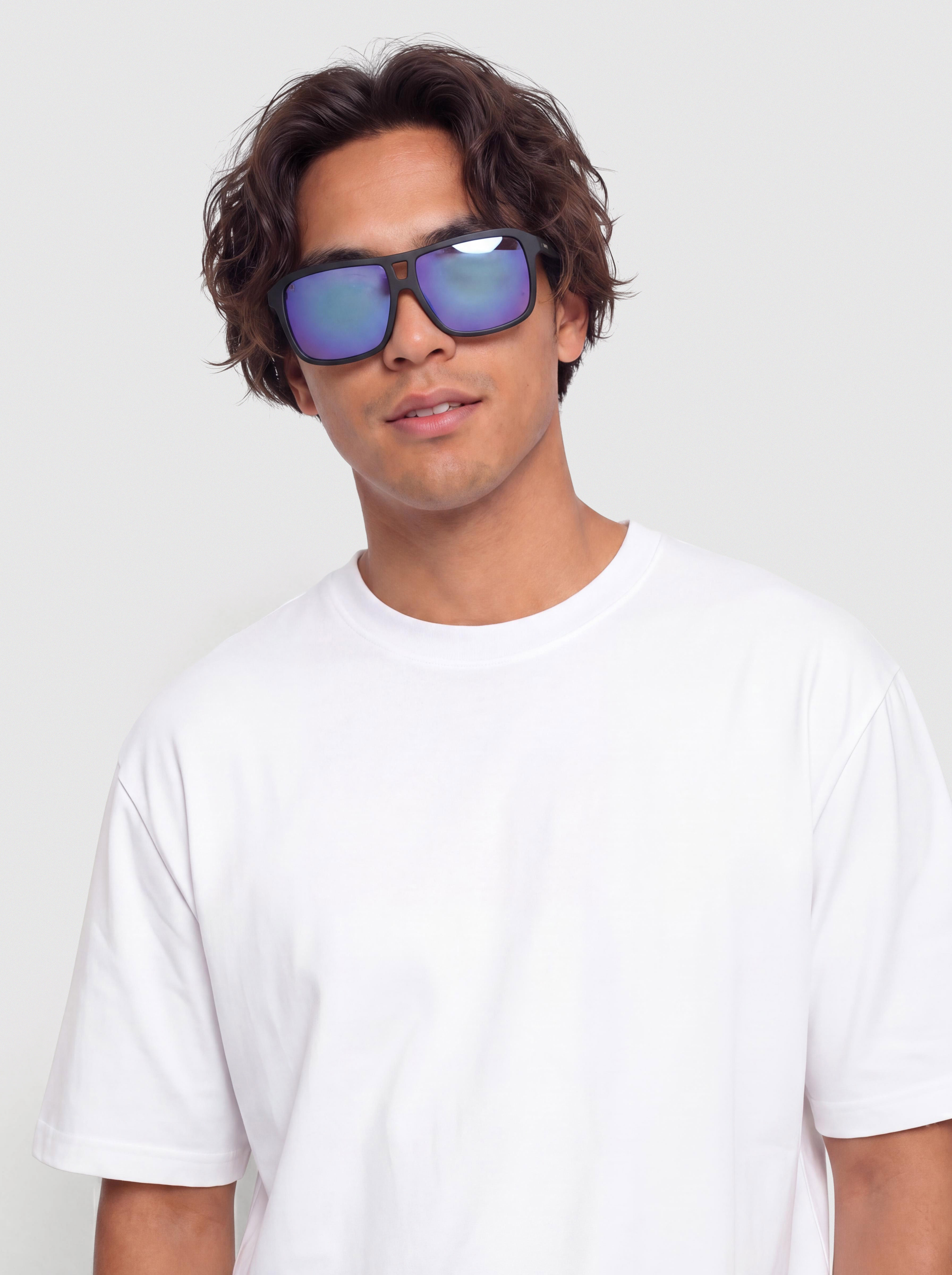 Ochelari de soare Dragon The Jam Upcycled (matte black/lumalens blue ion)