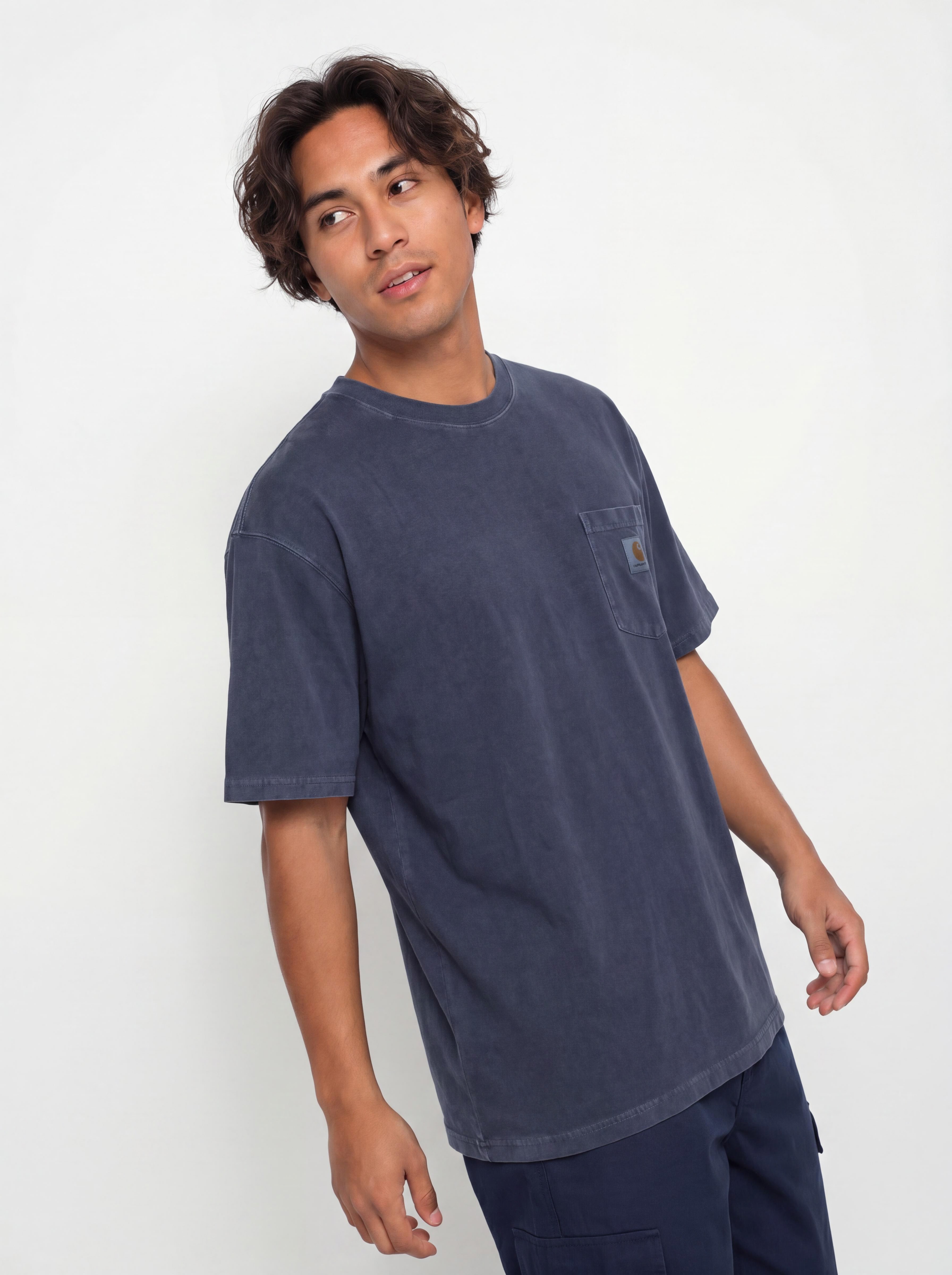 Tricou Carhartt WIP Loose Pocket (dark navy)