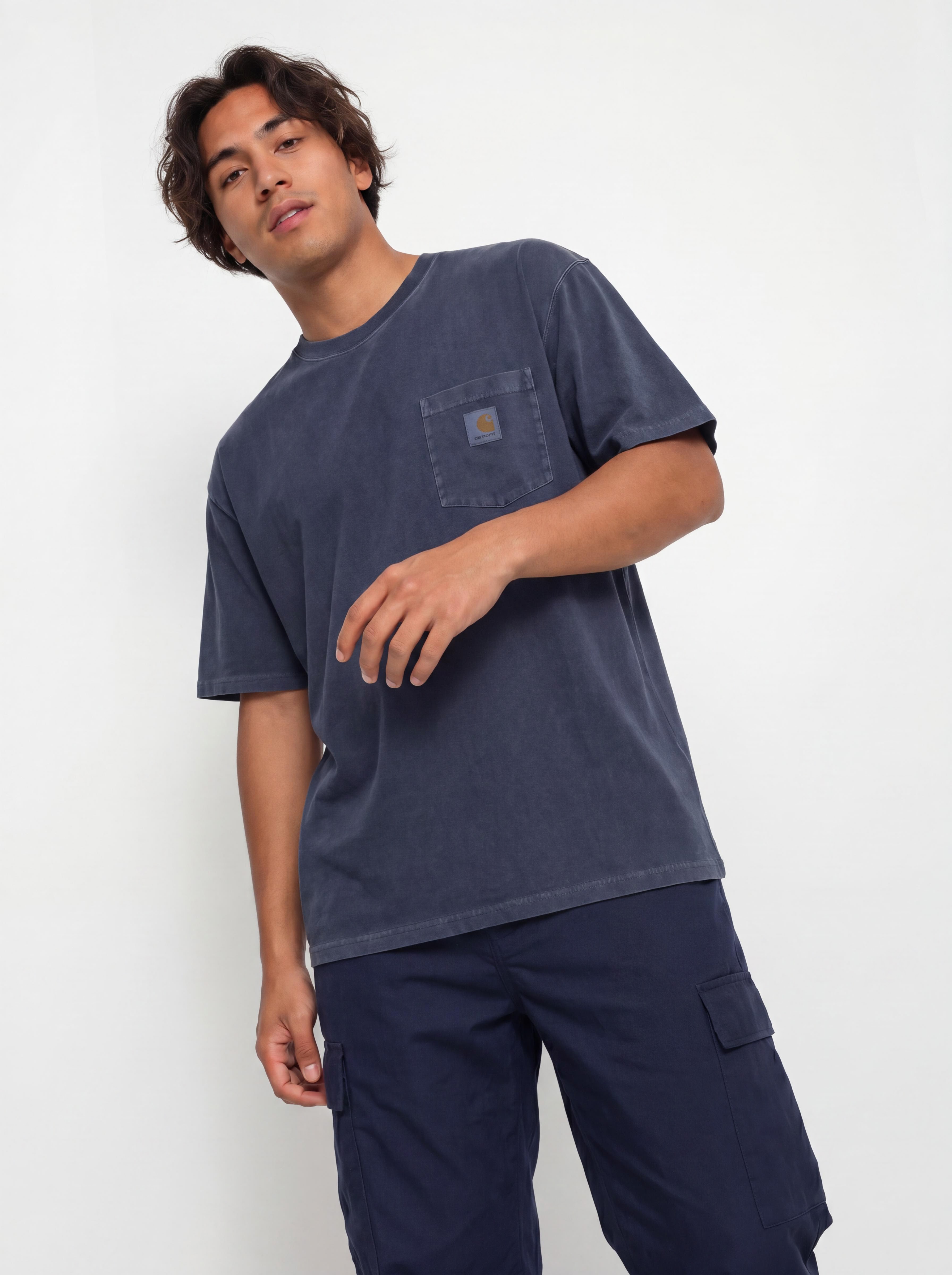 Tricou Carhartt WIP Loose Pocket (dark navy)
