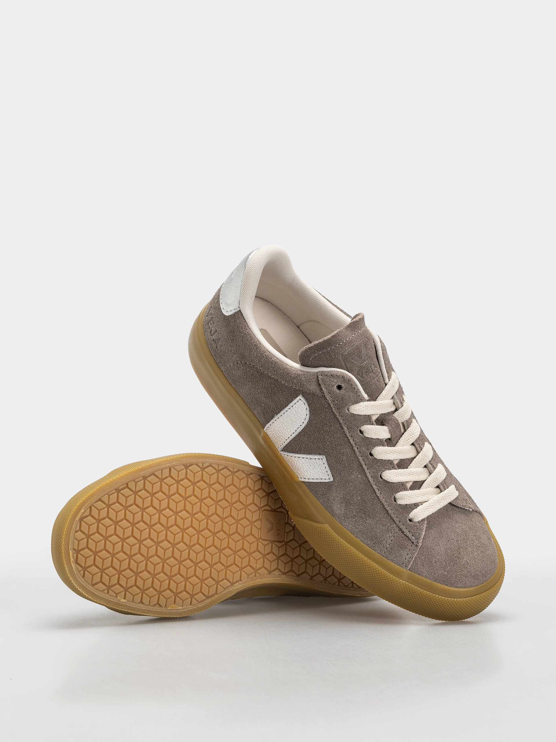 Pantofi Veja Campo Wmn (moonrock silver natural)