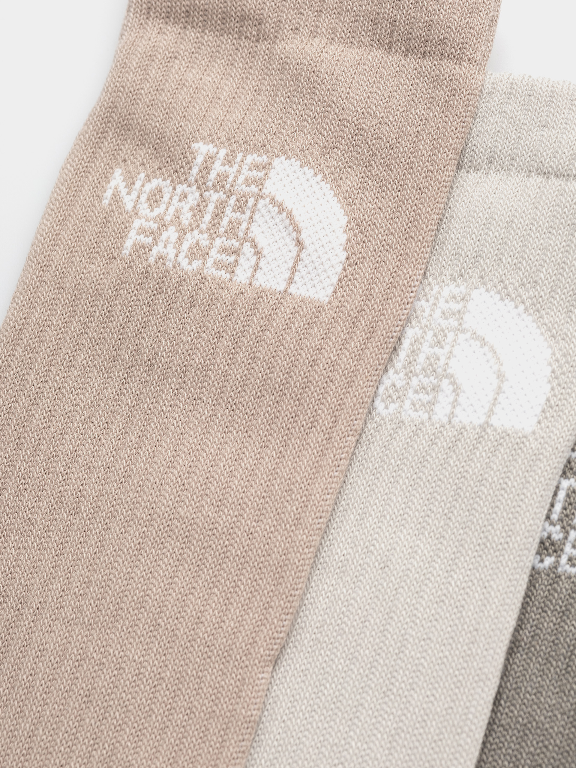 Șosete The North Face Multi Sport Cush Crew 3P (stone slab/timeless taupe)