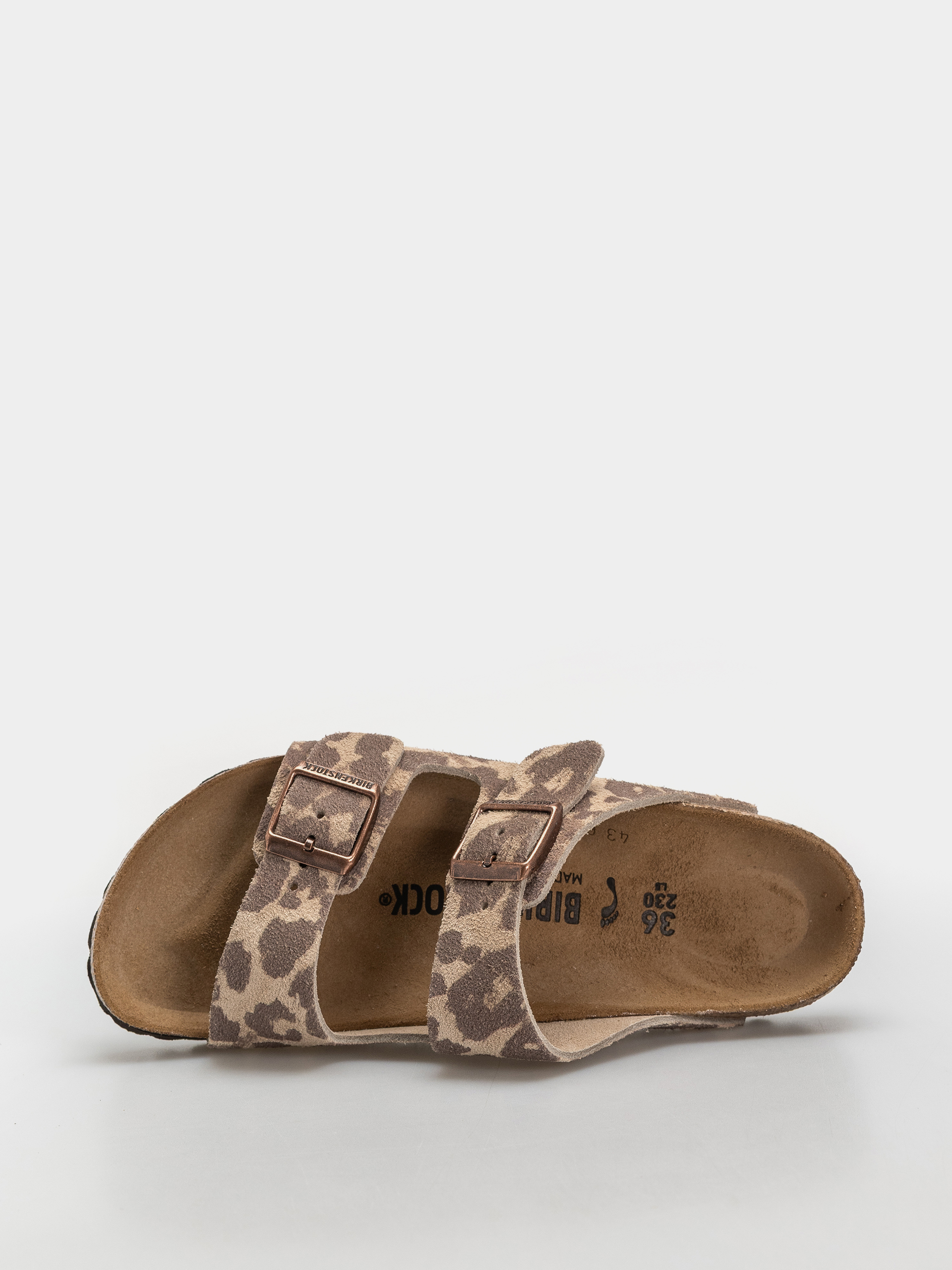 Șlapi Birkenstock Arizona Suede Leather Narrow (leo sandcastle)