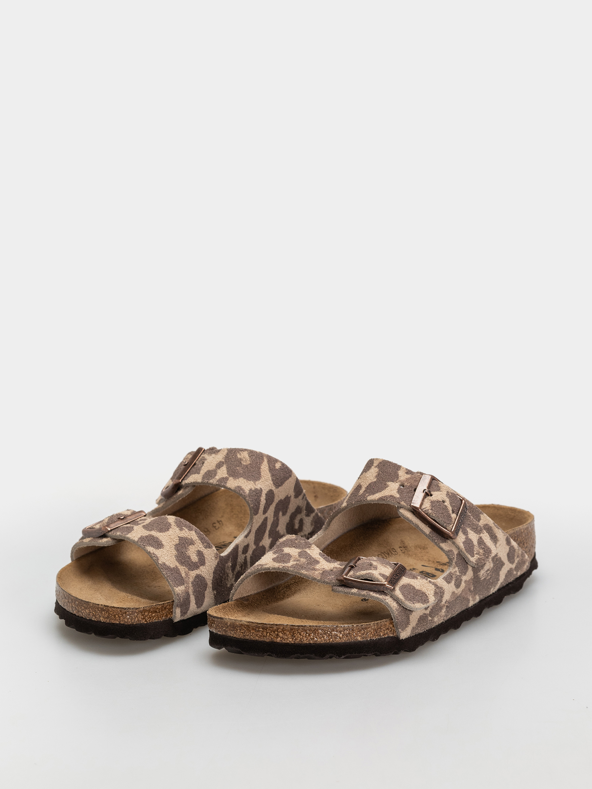 Șlapi Birkenstock Arizona Suede Leather Narrow (leo sandcastle)