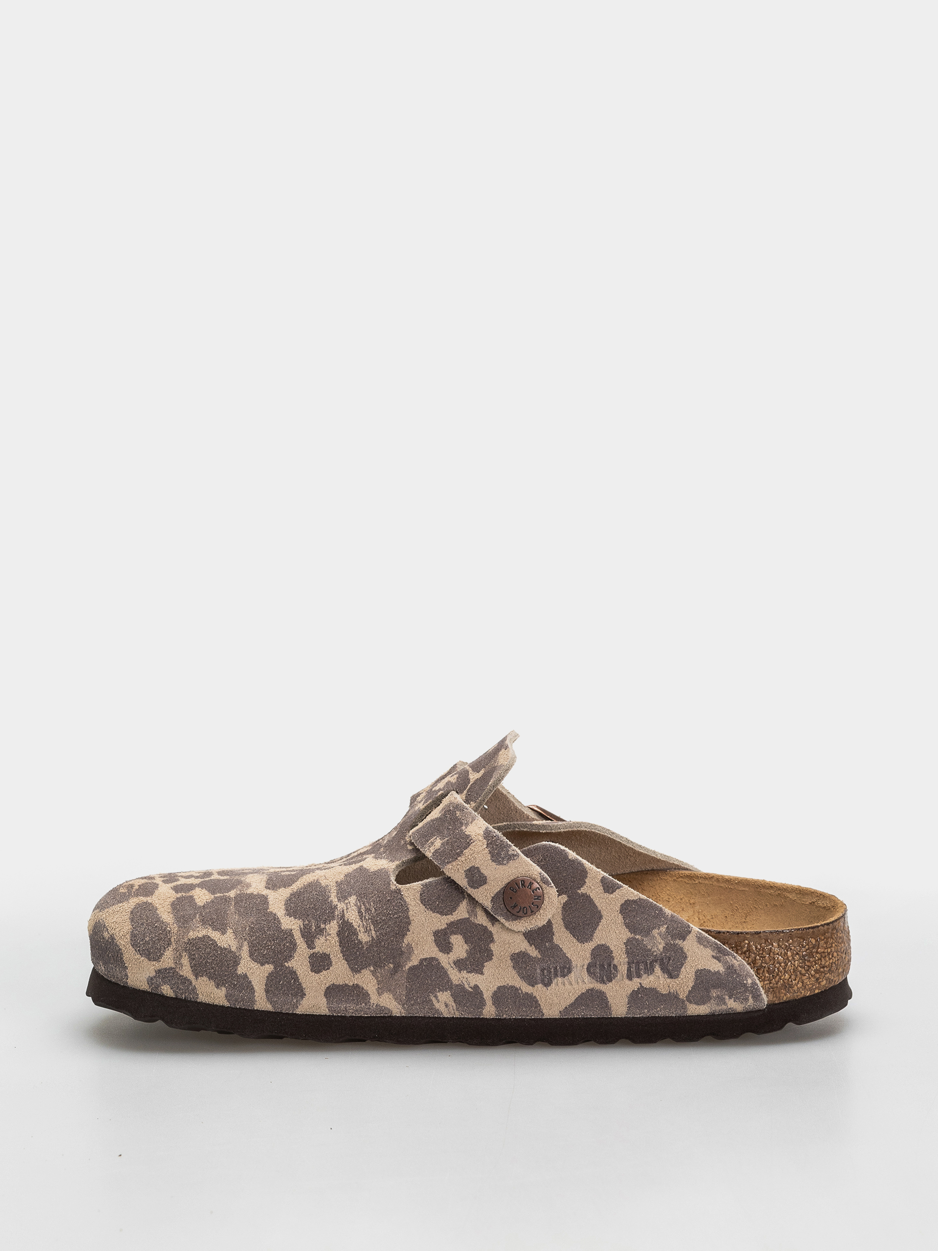 Șlapi Birkenstock Boston Suede Leather Narrow (leo sandcastle)