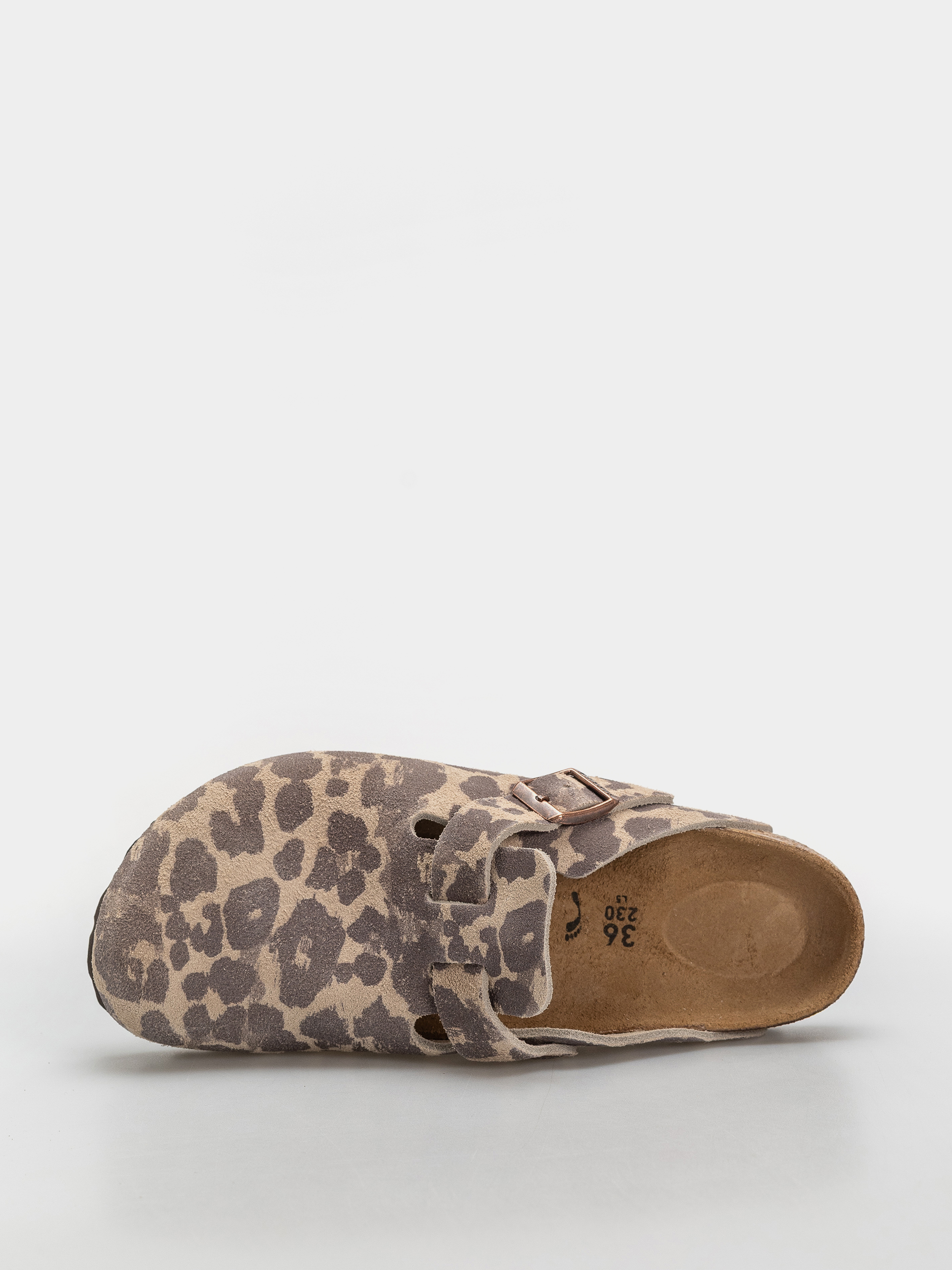 Șlapi Birkenstock Boston Suede Leather Narrow (leo sandcastle)
