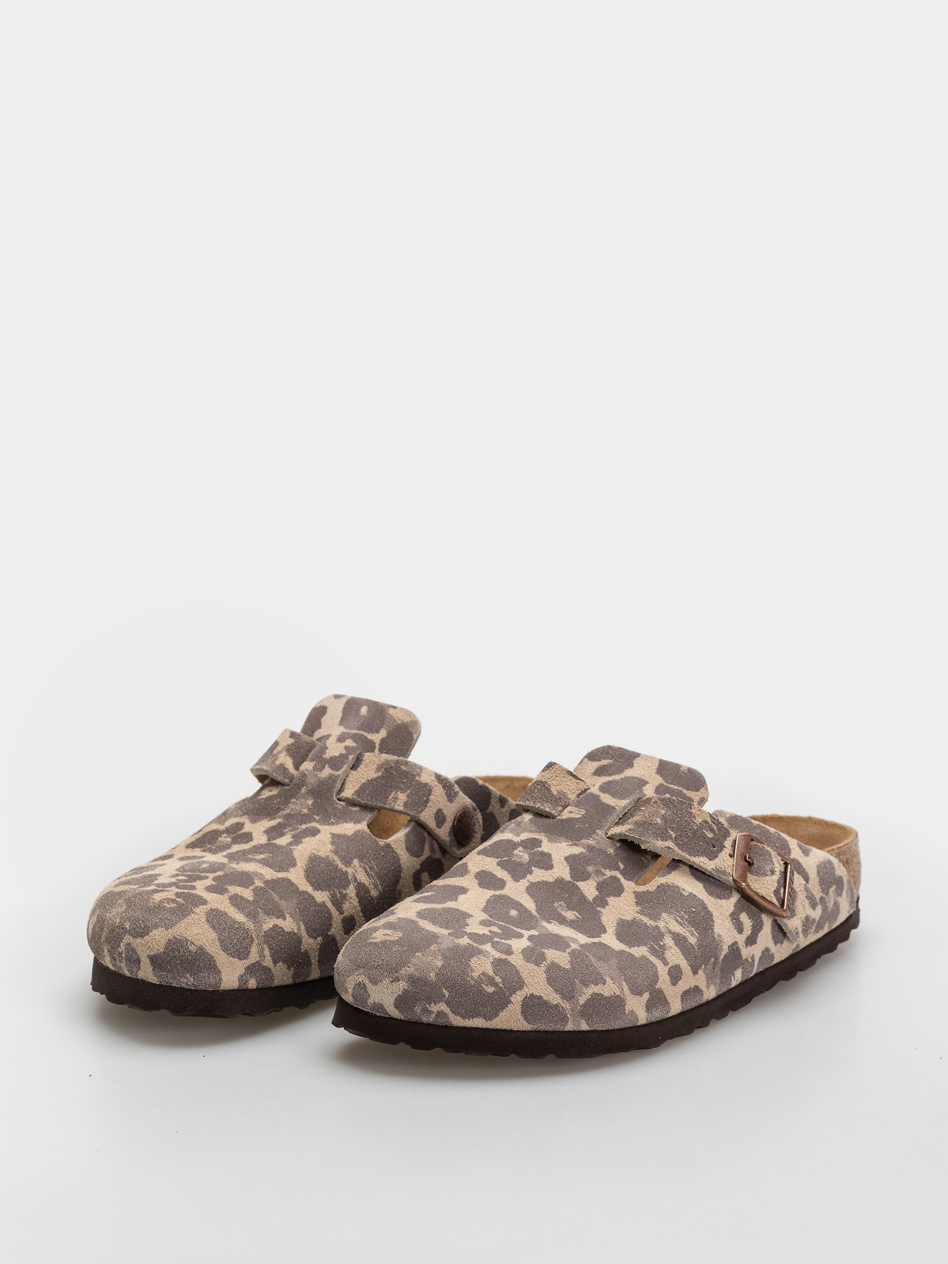 Șlapi Birkenstock Boston Suede Leather Narrow (leo sandcastle)