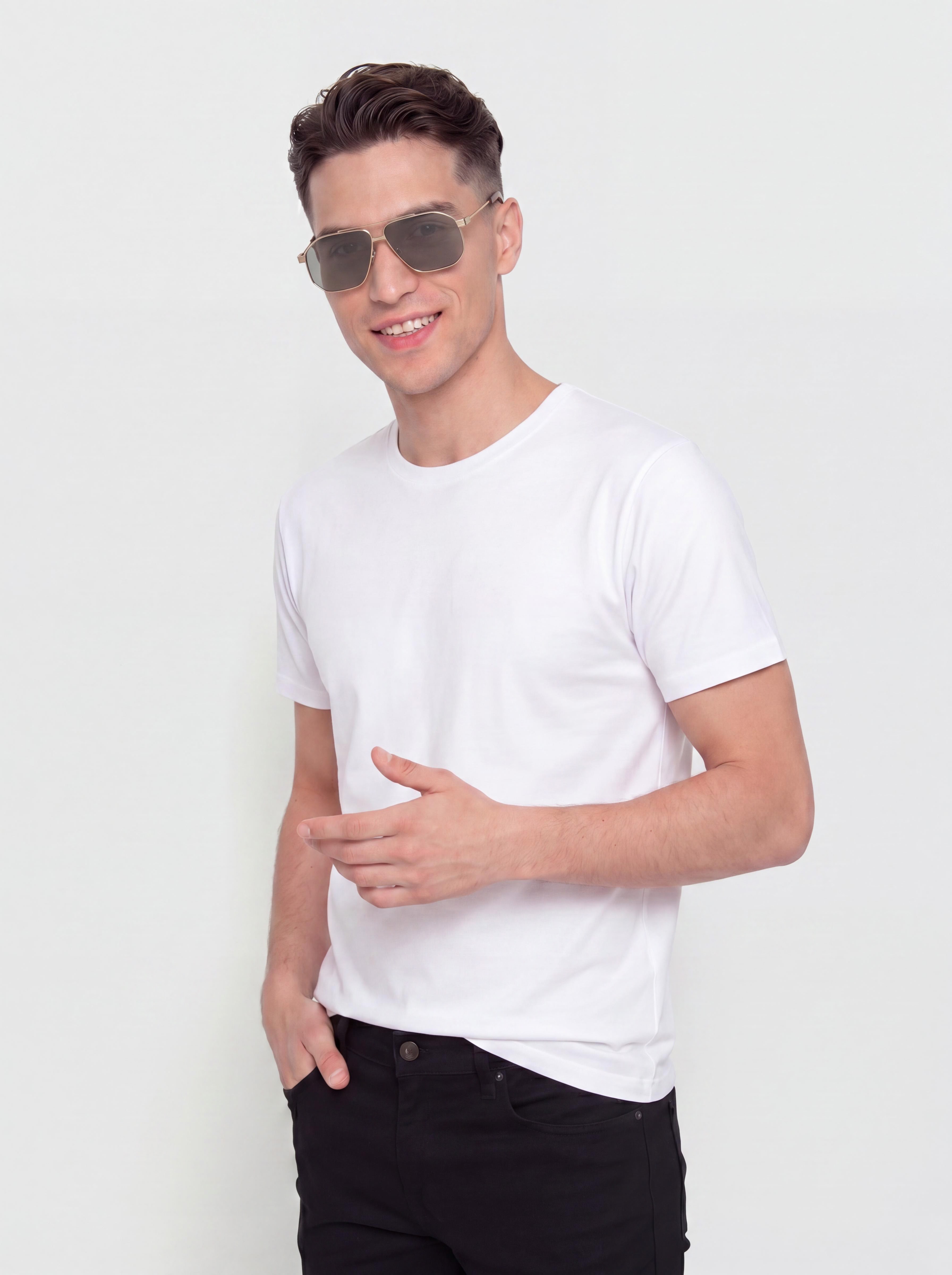 Ochelari de soare Komono Ronny (white gold giraffe)