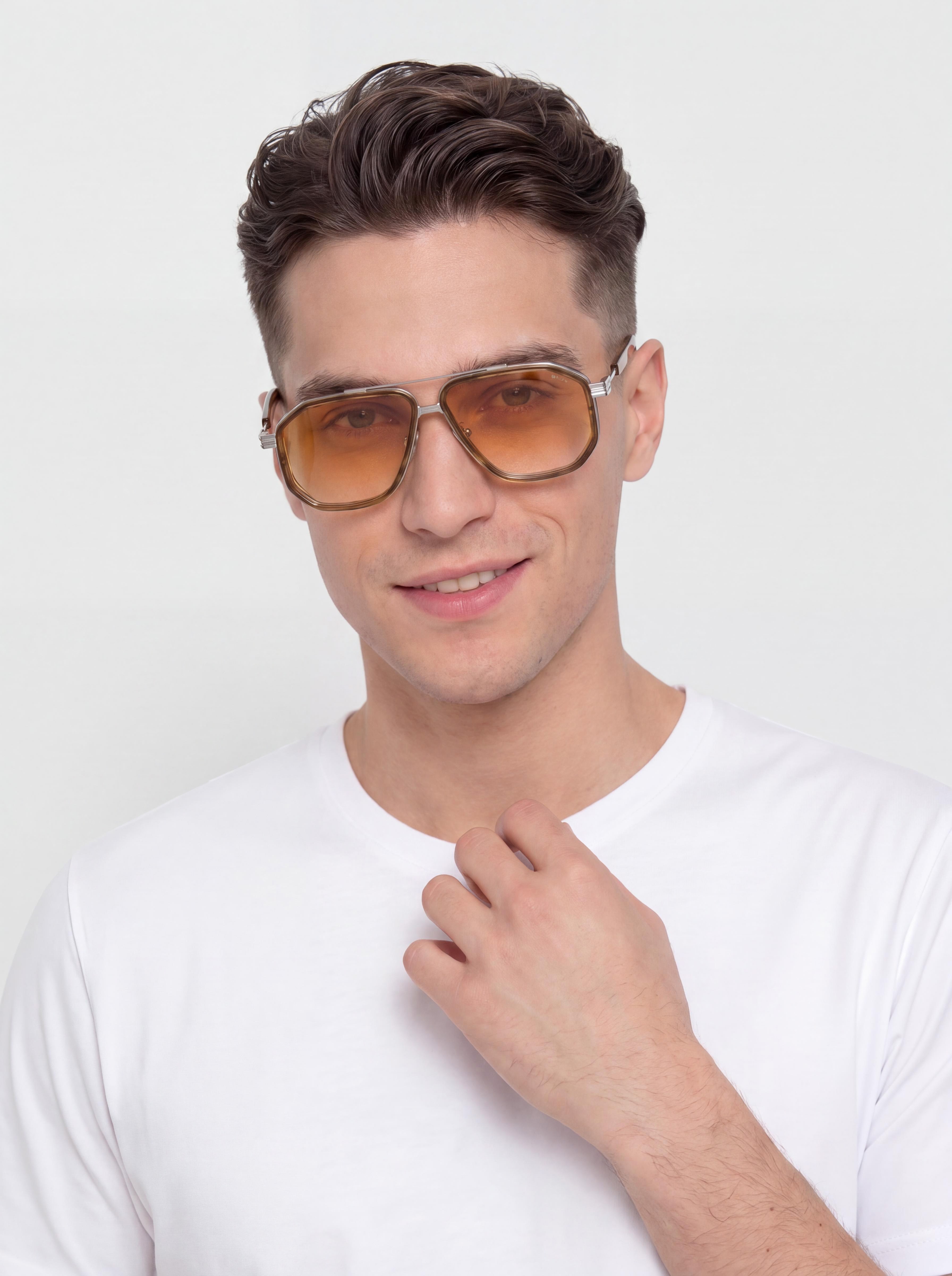Ochelari de soare Komono Ronny (silver golden nectar)