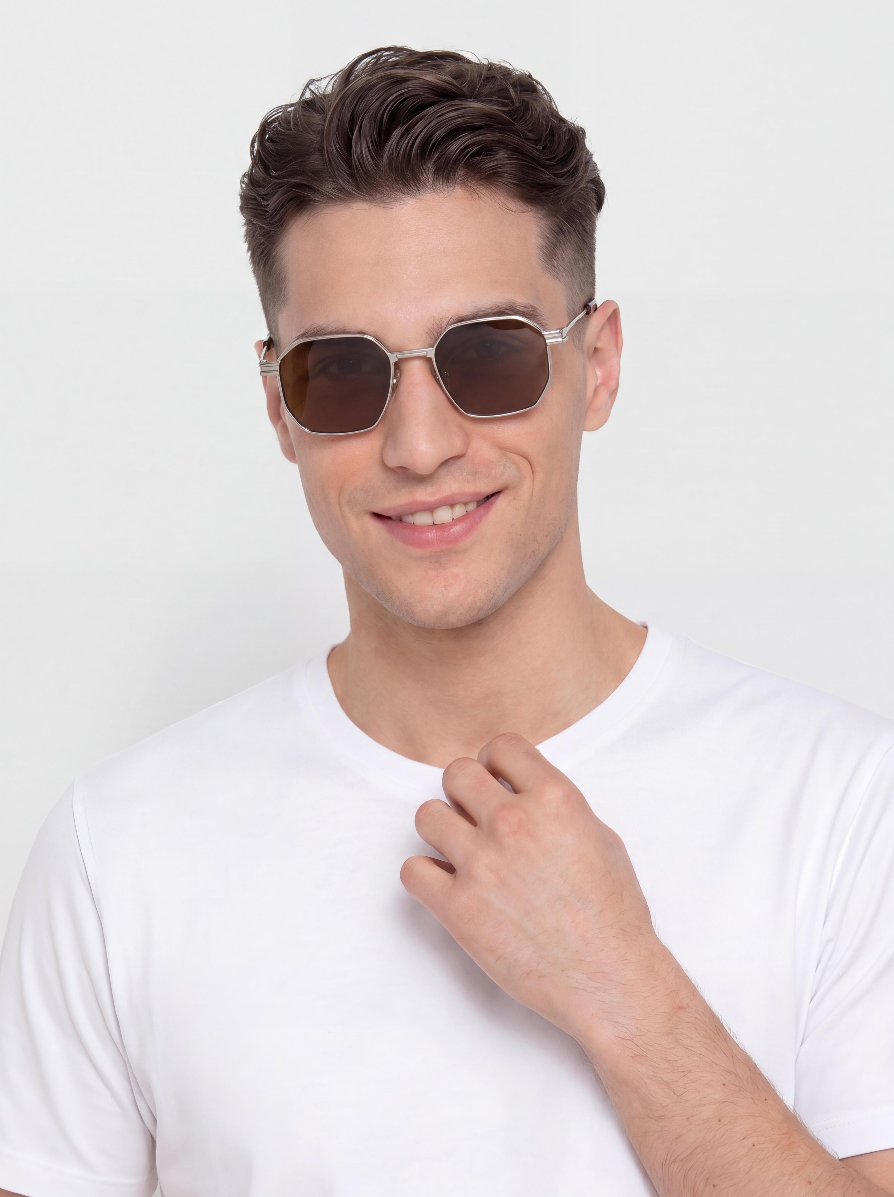 Ochelari de soare Komono Percy (silver bourbon)