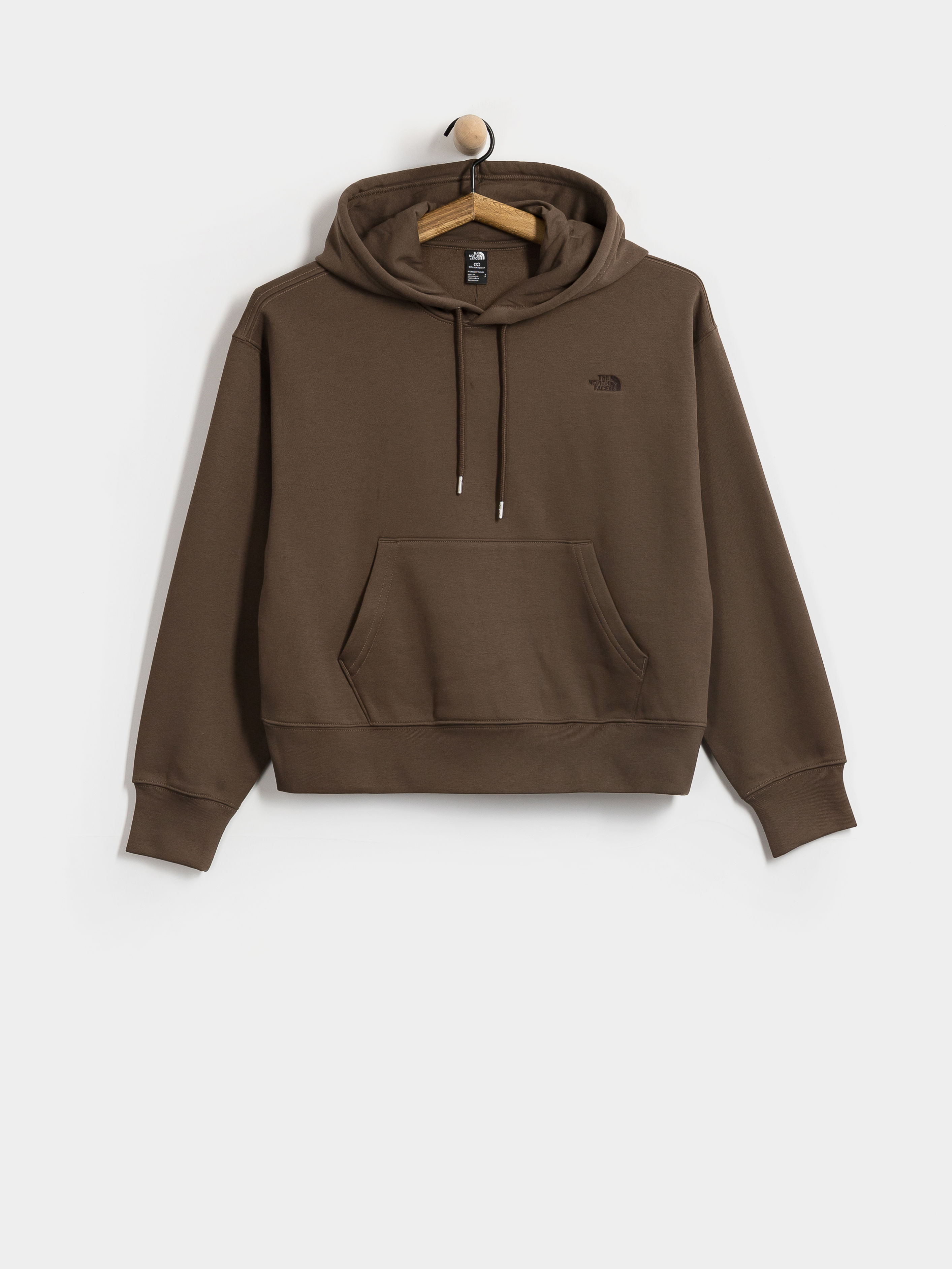 Hanorac cu glugă The North Face Essential Simple Dome Boxy HD Wmn
