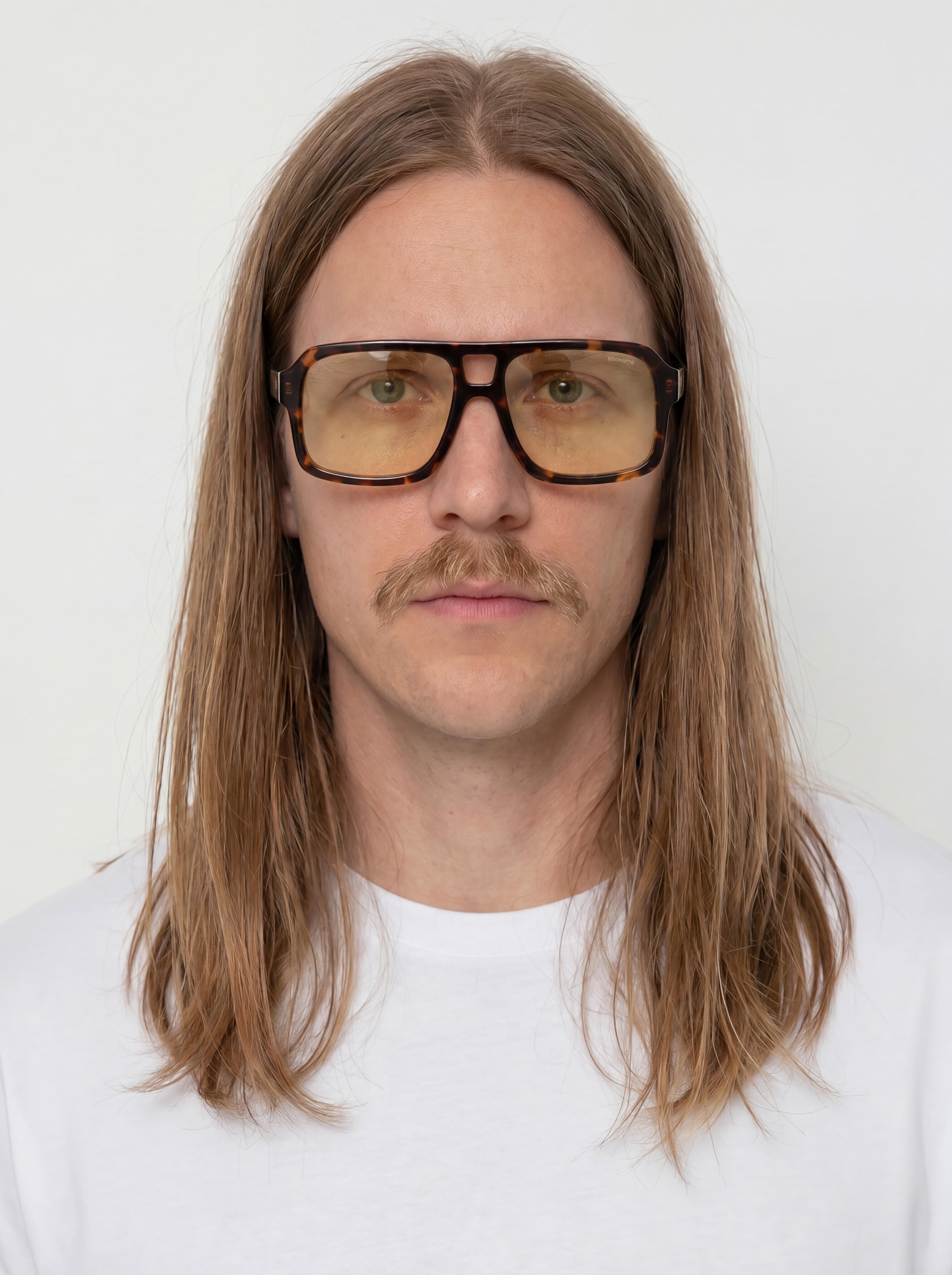 Ochelari de soare Komono Falcon (havana lemon)