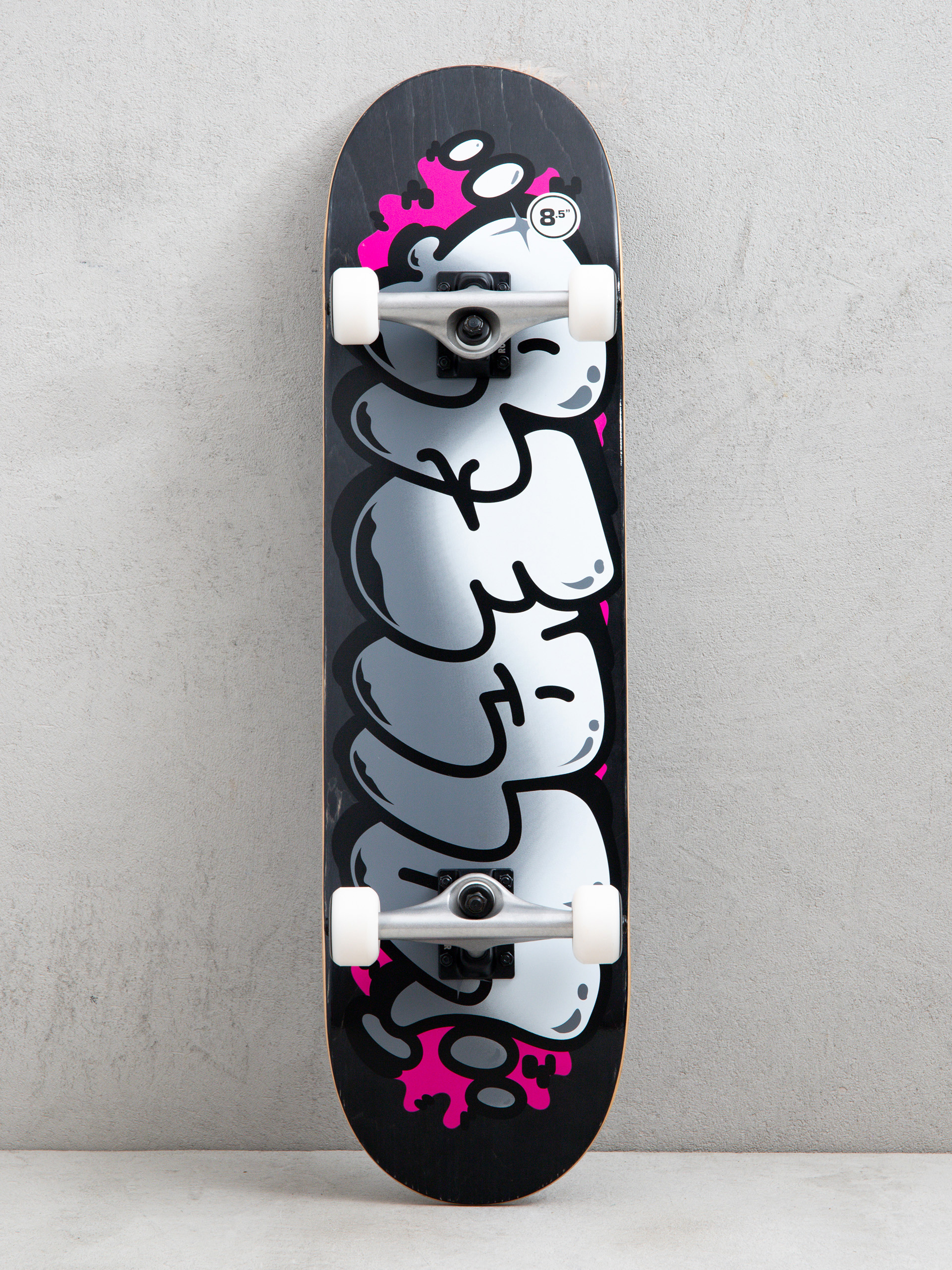 Skateboard Real Bubble Letter Foil (black)