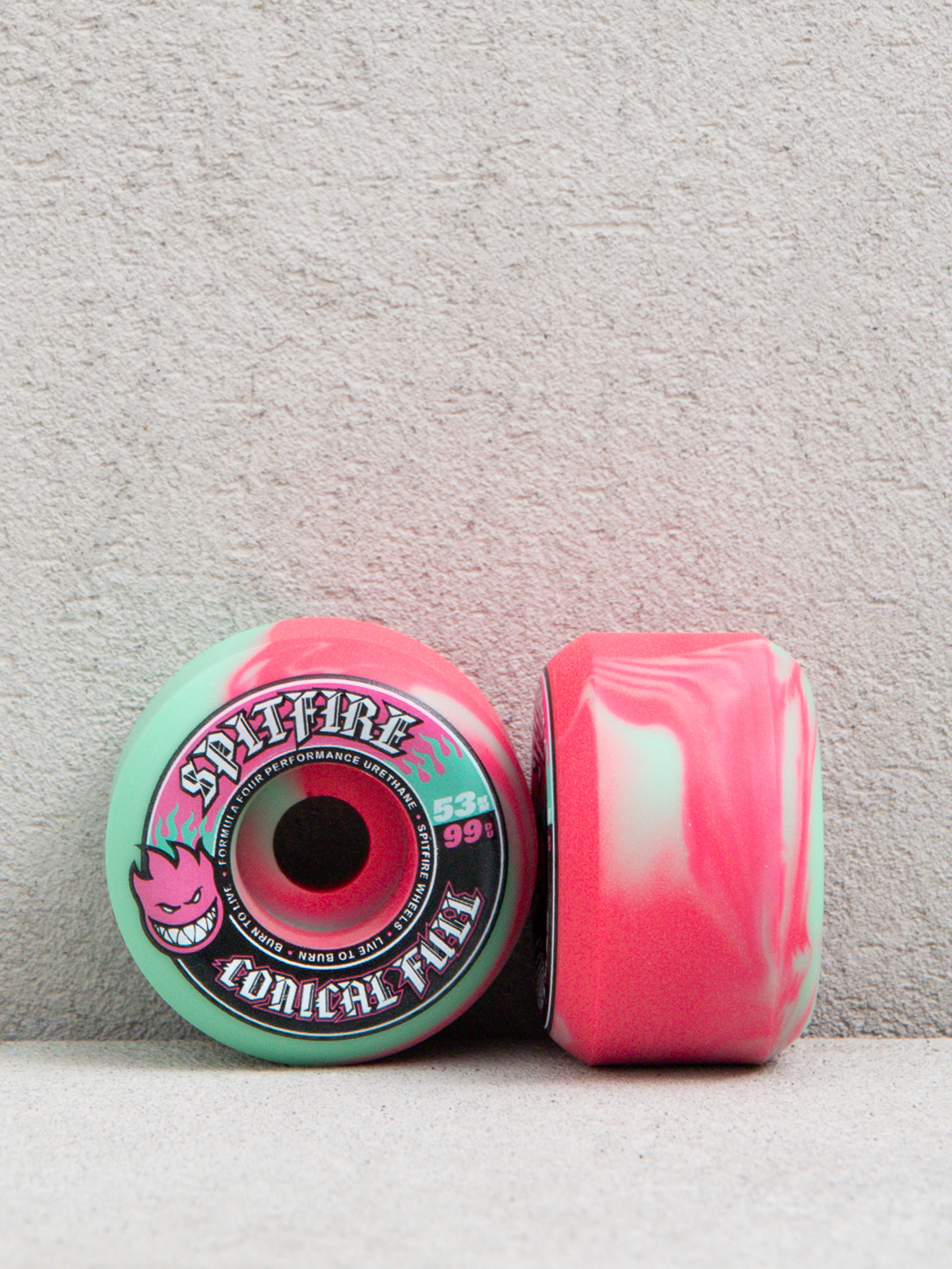Role Spitfire F4 99D Team Color Pack F4 99 Conical Full (teal/pink swirl)