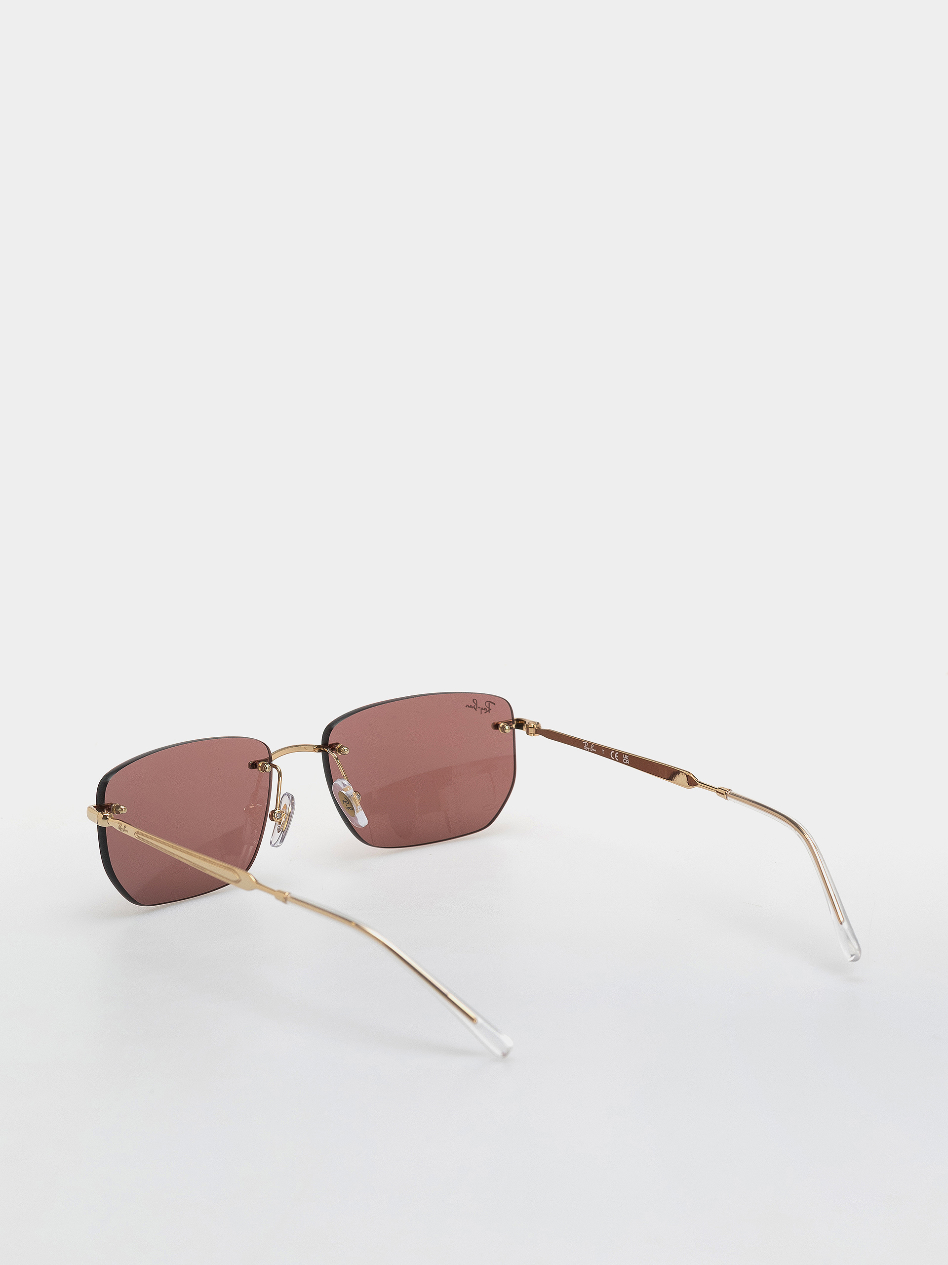 Ochelari de soare Ray-Ban Rb3768 (polerowany złoto arista/ciemnopurple i lustrzany red)