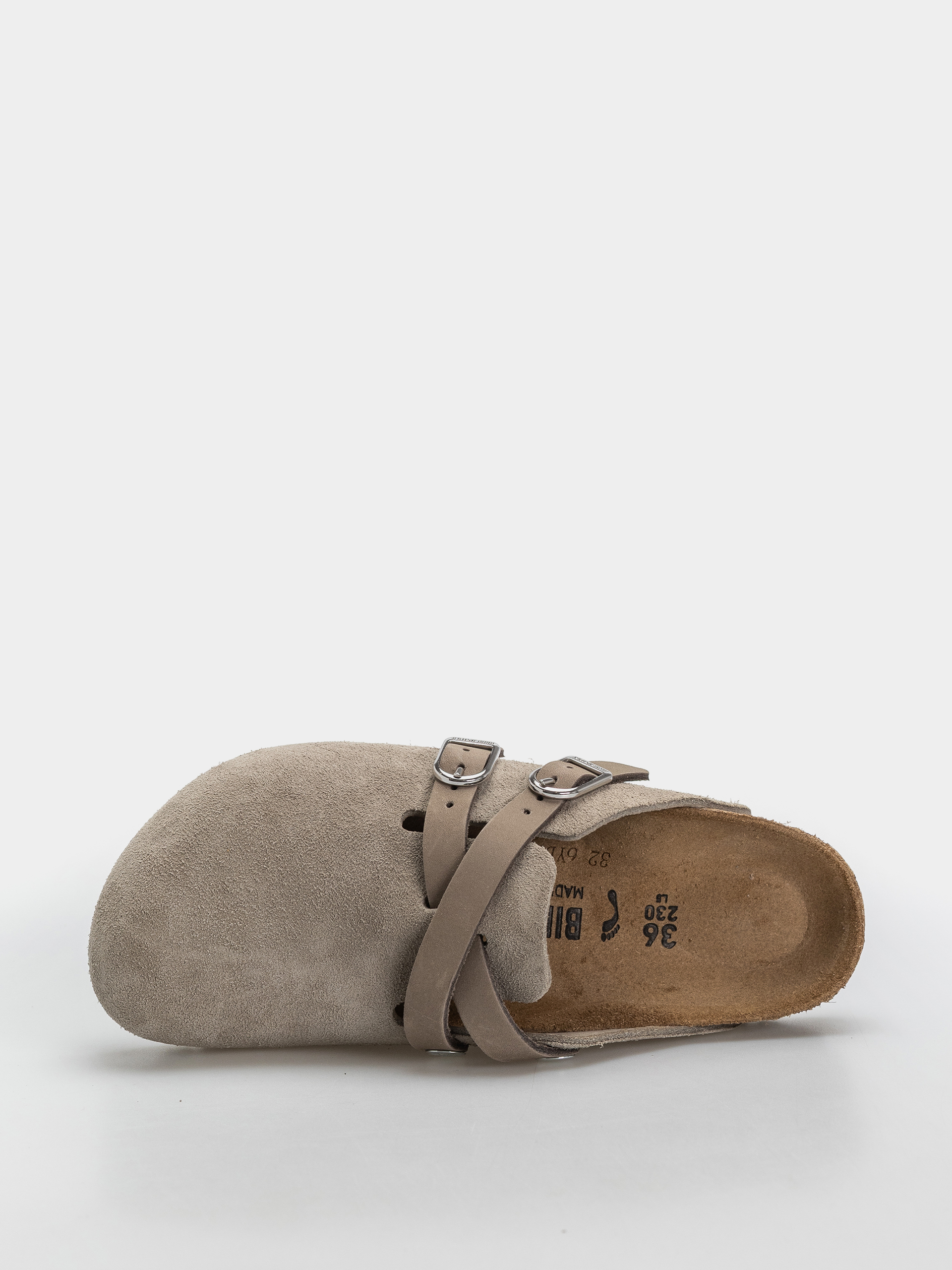 Șlapi Birkenstock Blair Suede Leather Narrow Wmn (taupe)