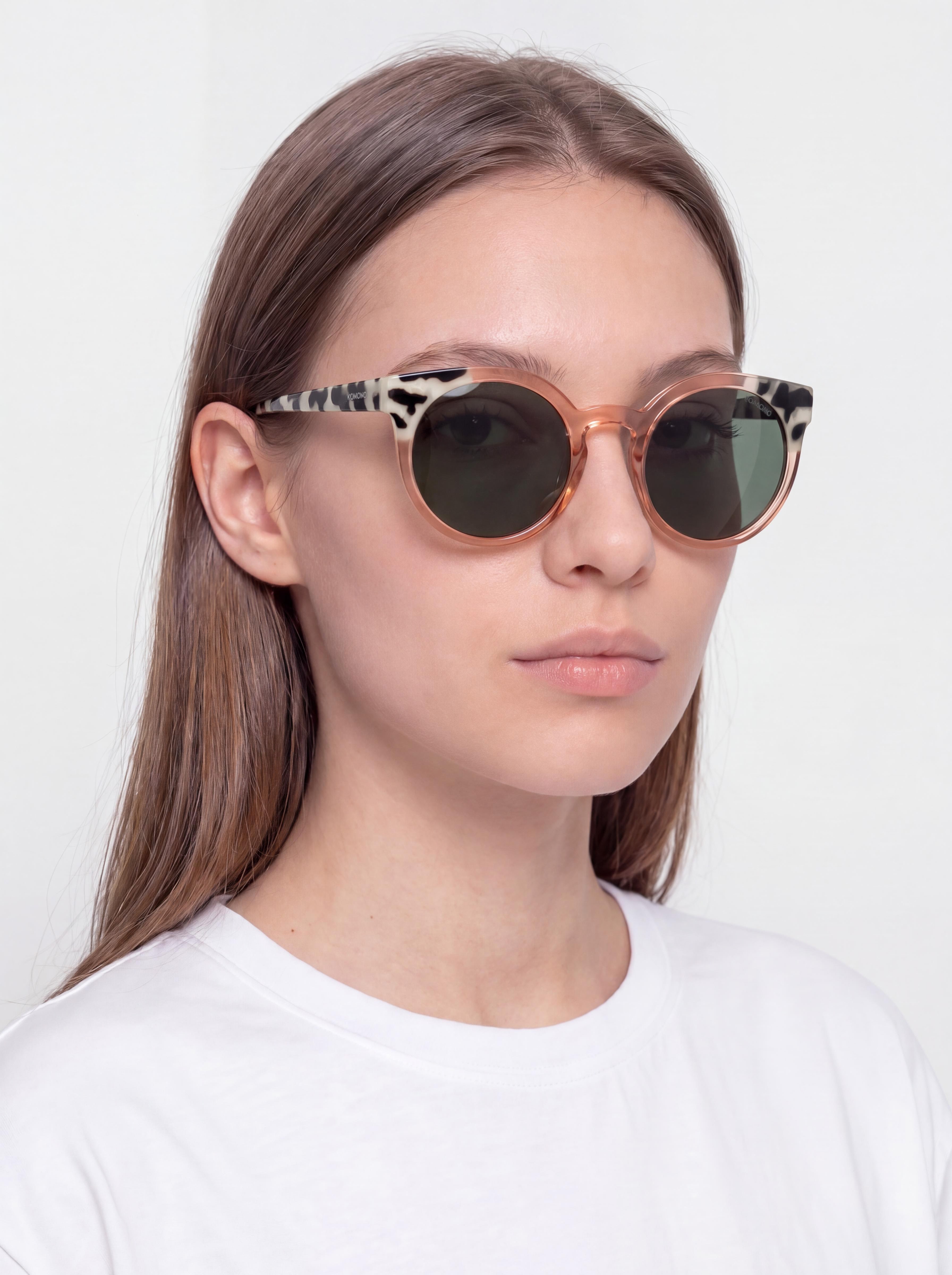 Ochelari de soare Komono Lulu (coral bobcat)