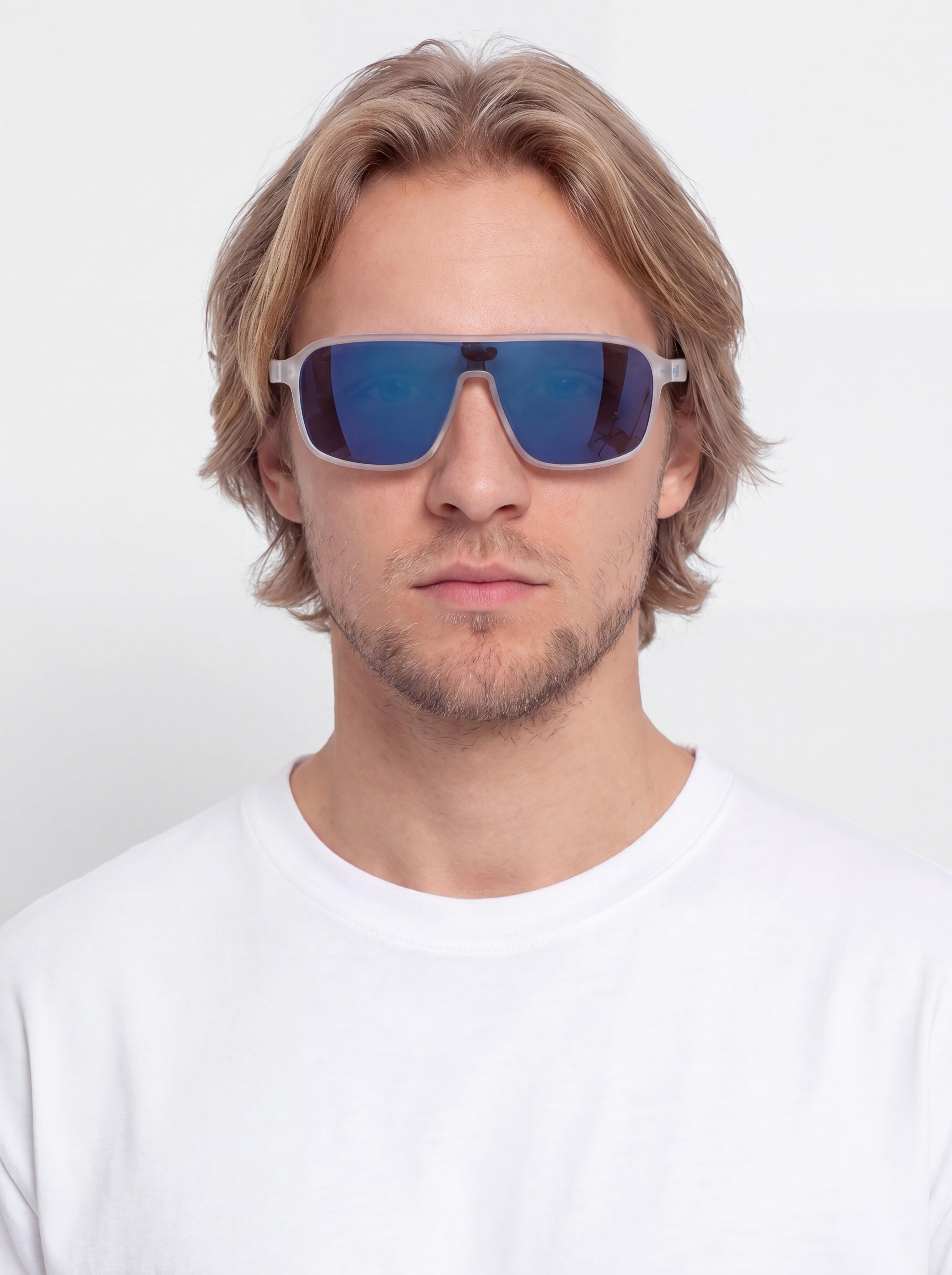 Ochelari de soare Nike Vintage Flyer (matte clear/blue mirror)