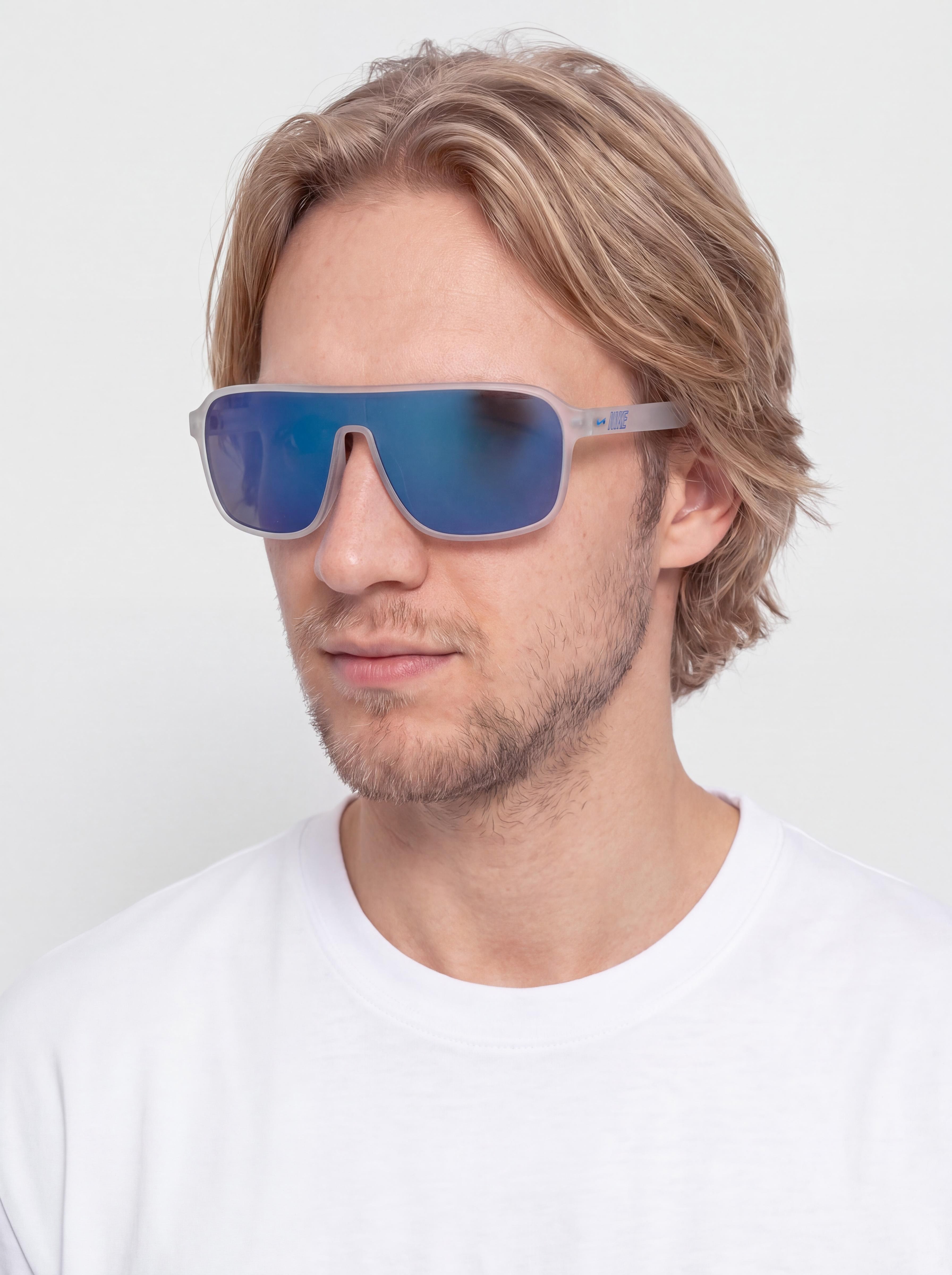 Ochelari de soare Nike Vintage Flyer (matte clear/blue mirror)