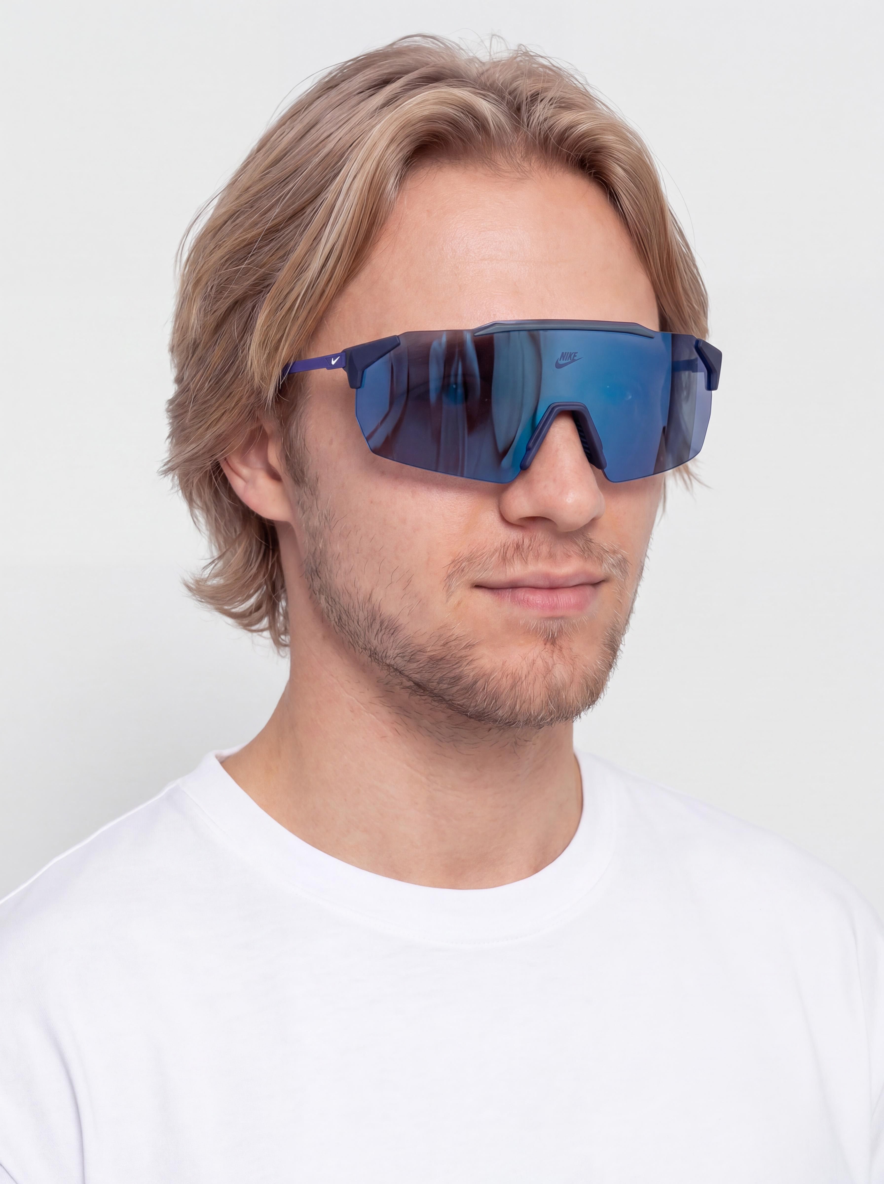 Ochelari de soare Nike Limitless Shield (blue void/blue mirror)