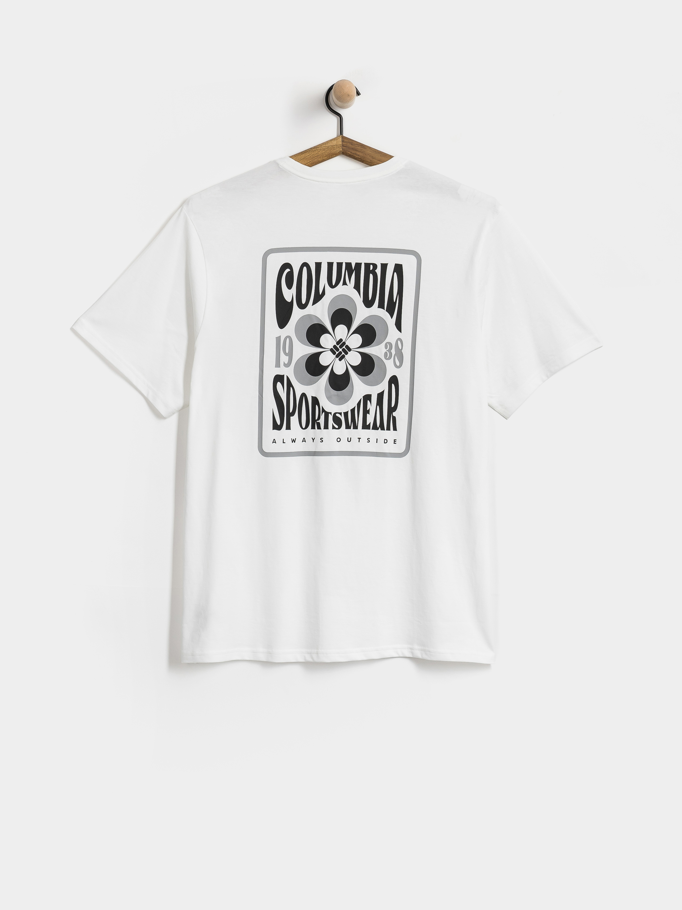 Tricou Columbia CSC Outdoor Back Graphic (white/flower power badge)