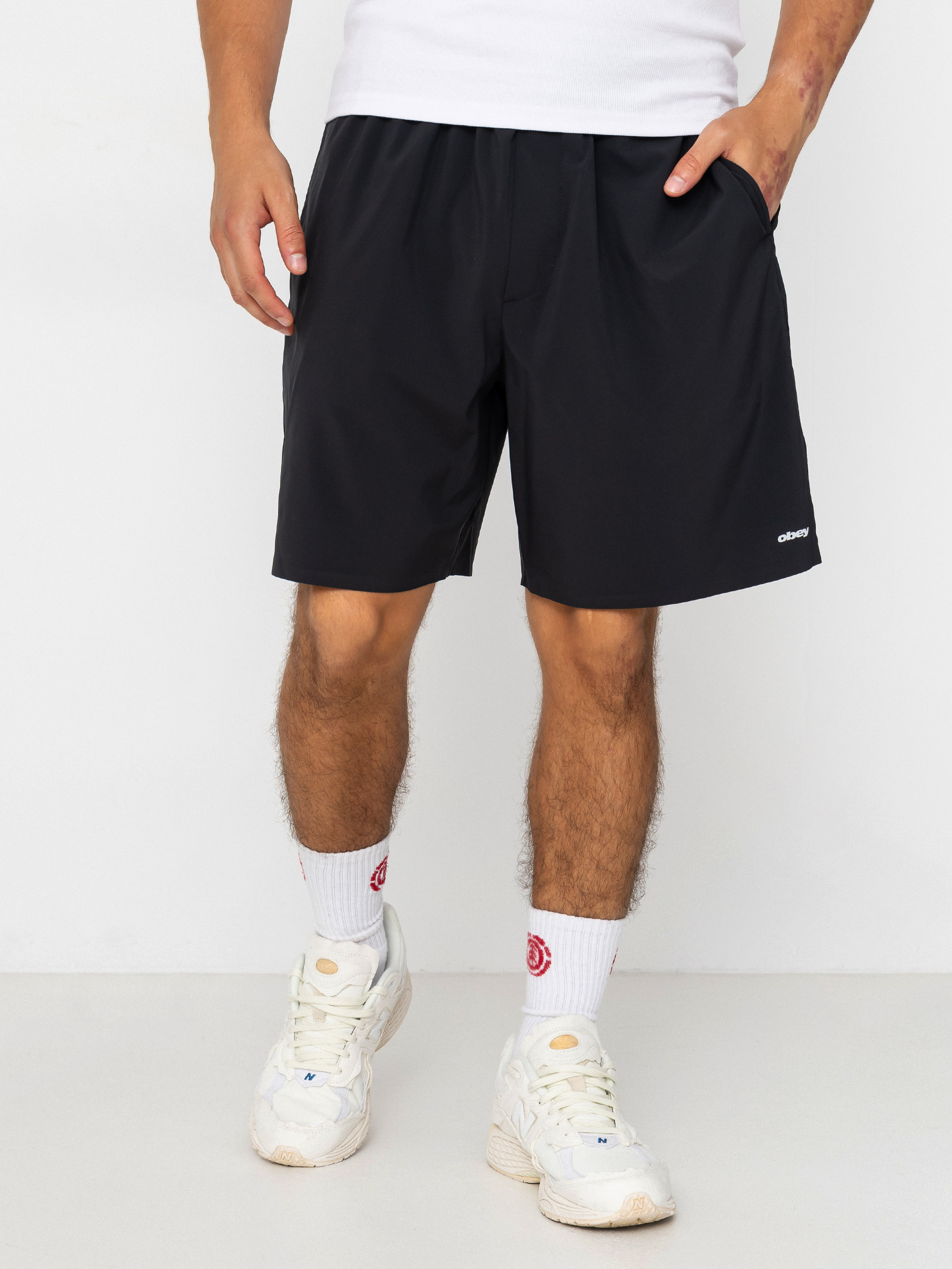 Pantaloni scurți OBEY Travel (black)