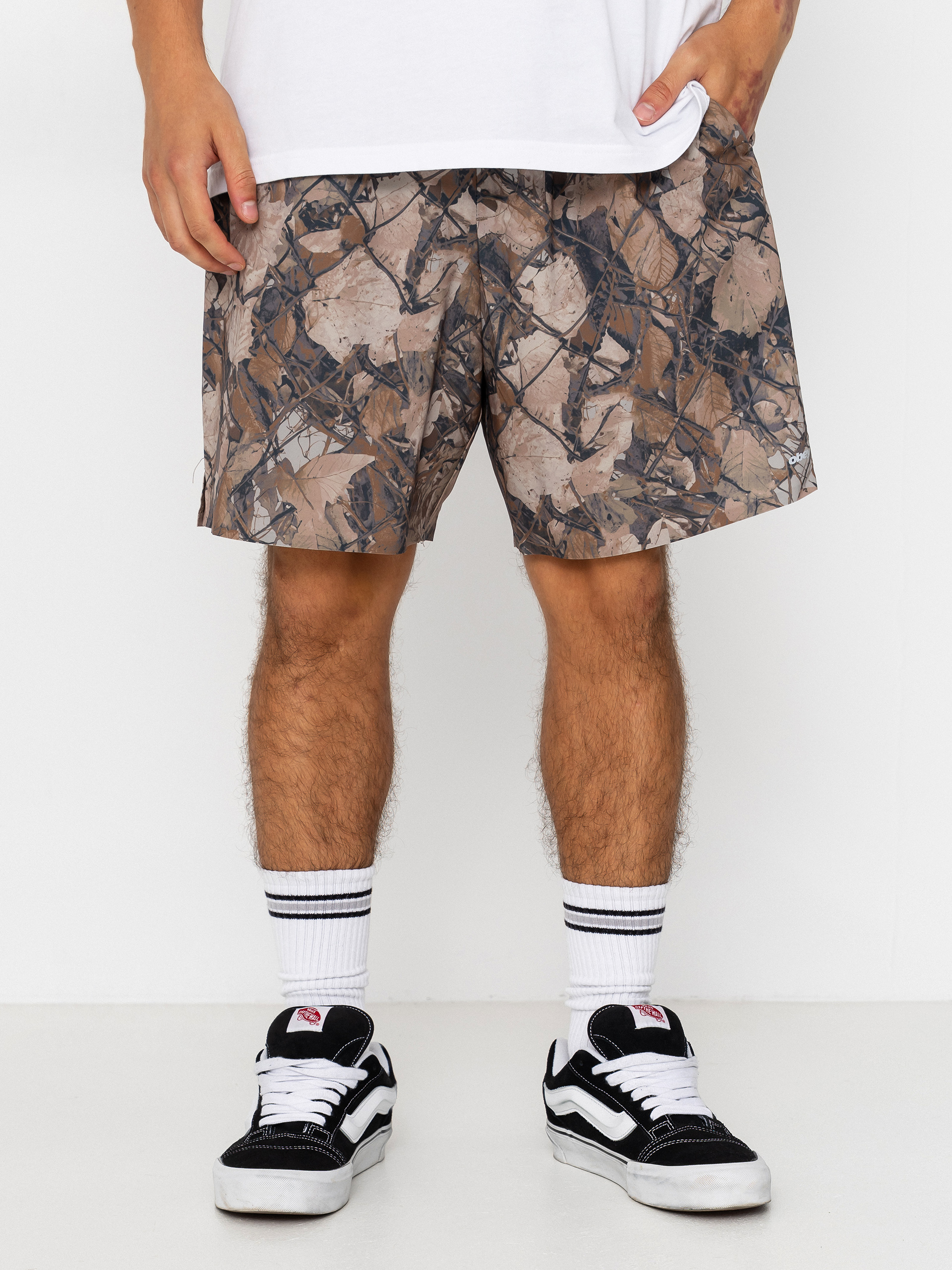 Pantaloni scurți OBEY Travel (fence camo)