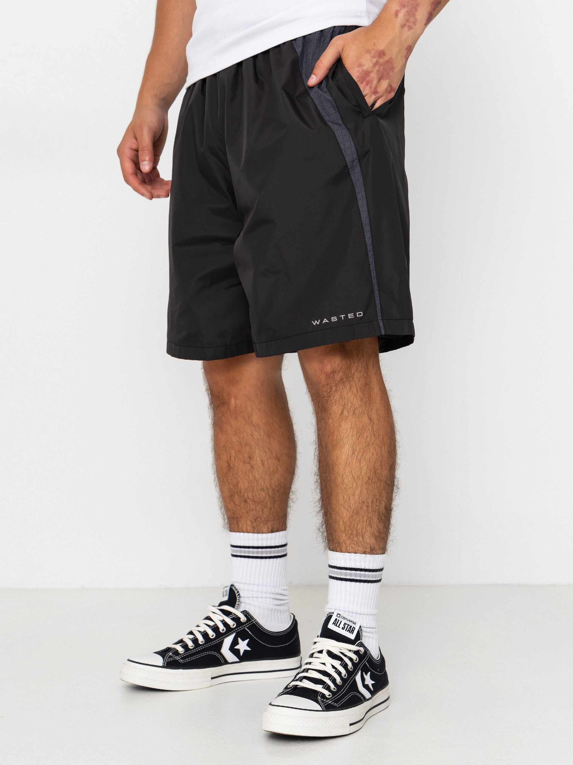Pantaloni scurți Wasted Paris Sharp Track (black)