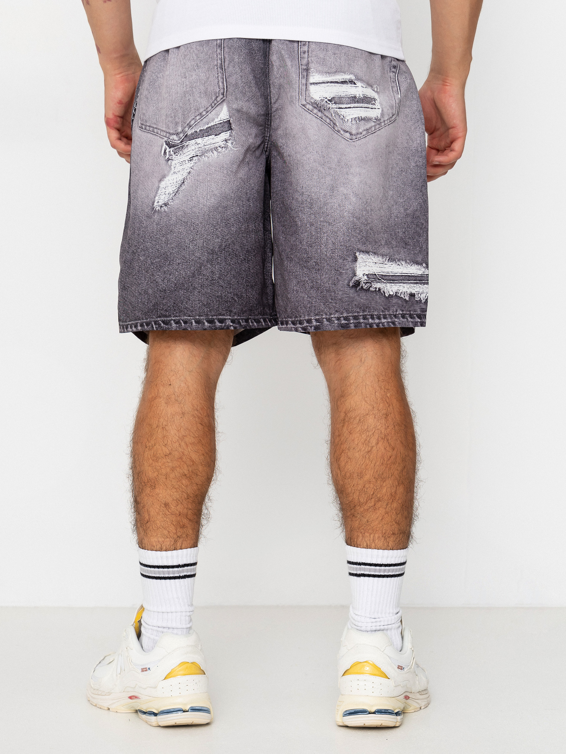 Pantaloni scurți Wasted Paris Destroy Trompe L'Oeil Swimsuit (faded black)