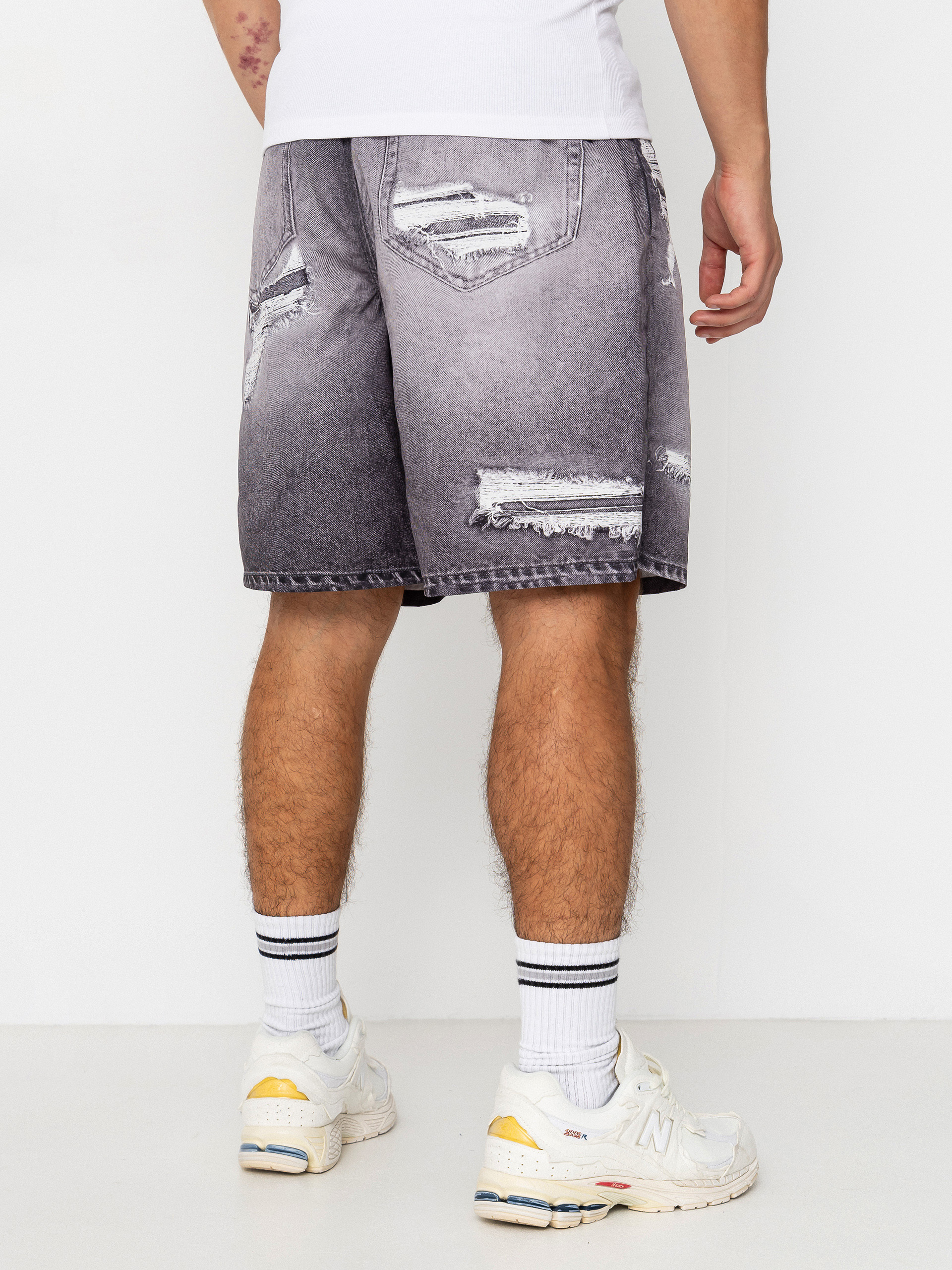 Pantaloni scurți Wasted Paris Destroy Trompe L'Oeil Swimsuit (faded black)