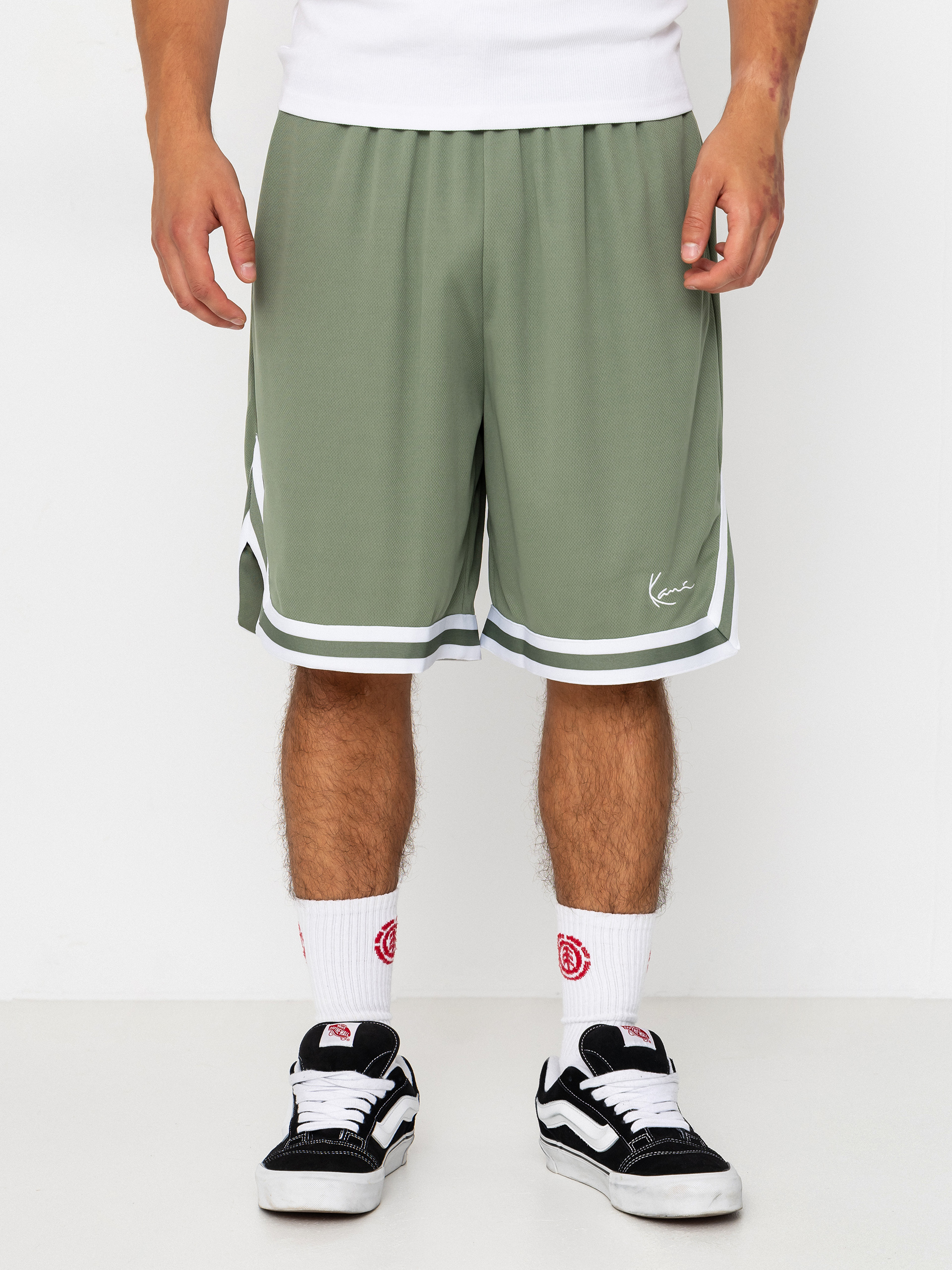 Pantaloni scurți Karl Kani Small Signature Essential Mesh (green)