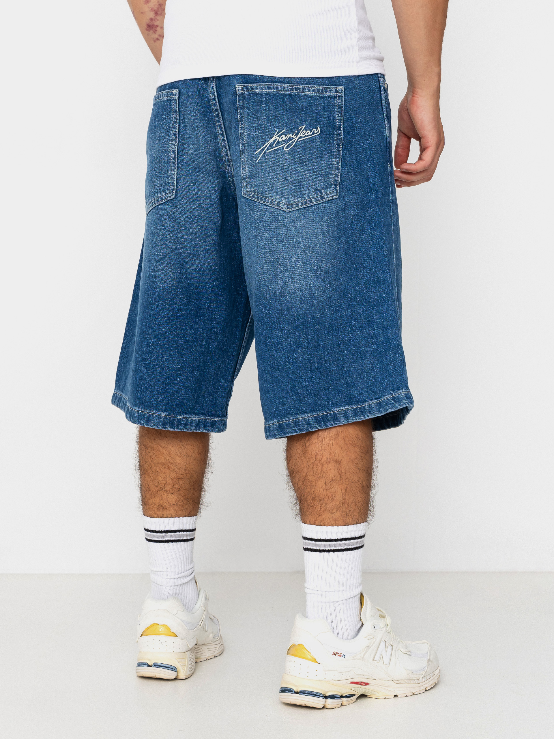 Pantaloni scurți Karl Kani Jeans Denim Jorts (blue)