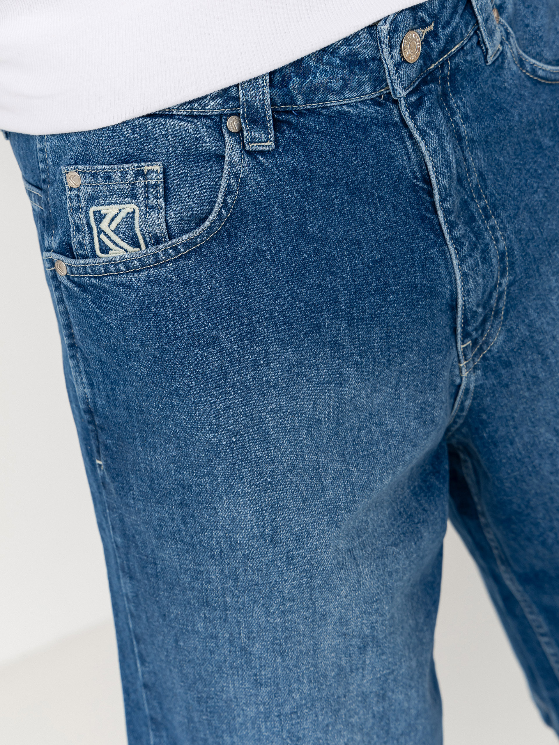 Pantaloni scurți Karl Kani Jeans Denim Jorts (blue)