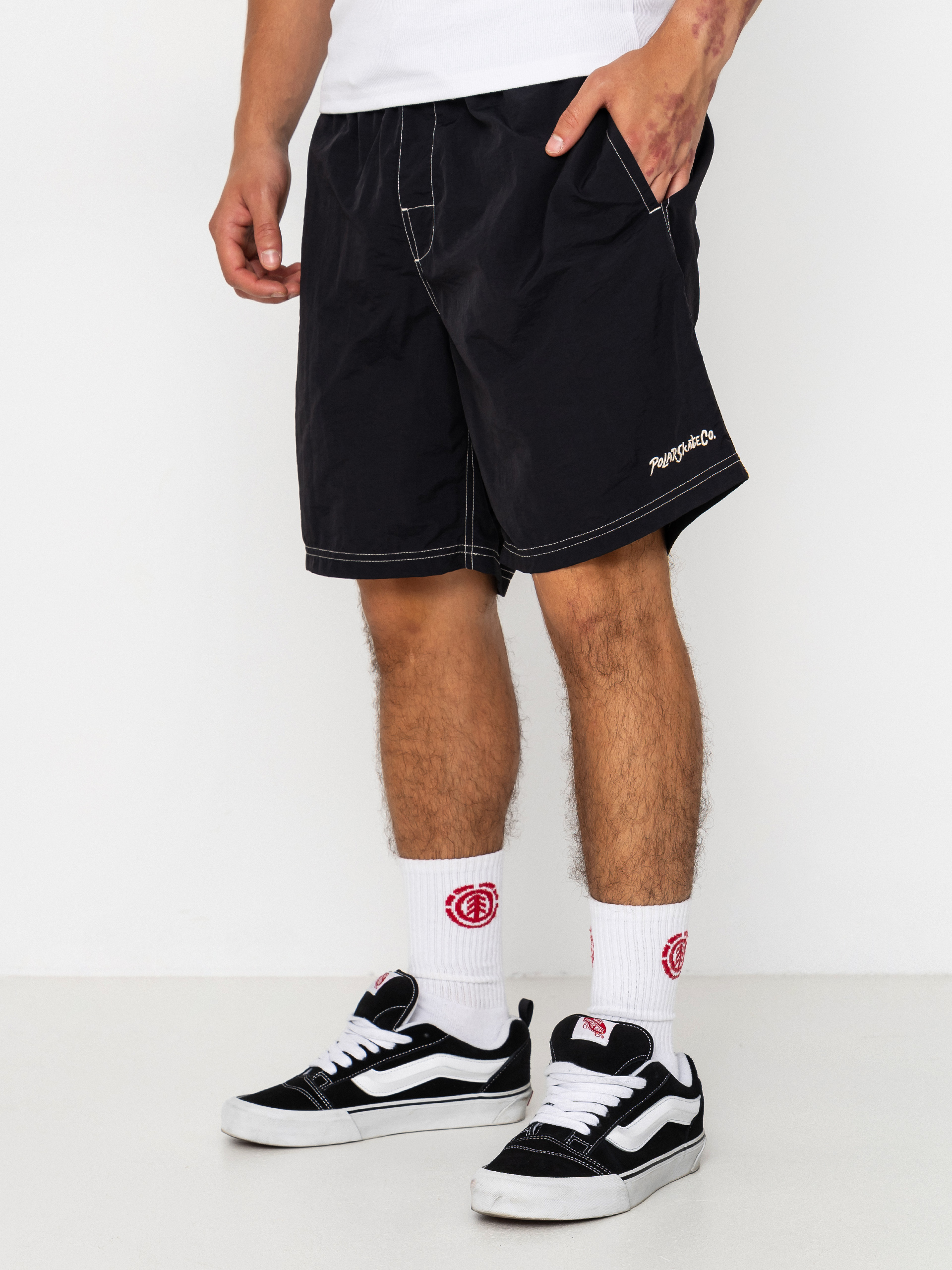 Pantaloni scurți Polar Skate Ziggy Swim (black)